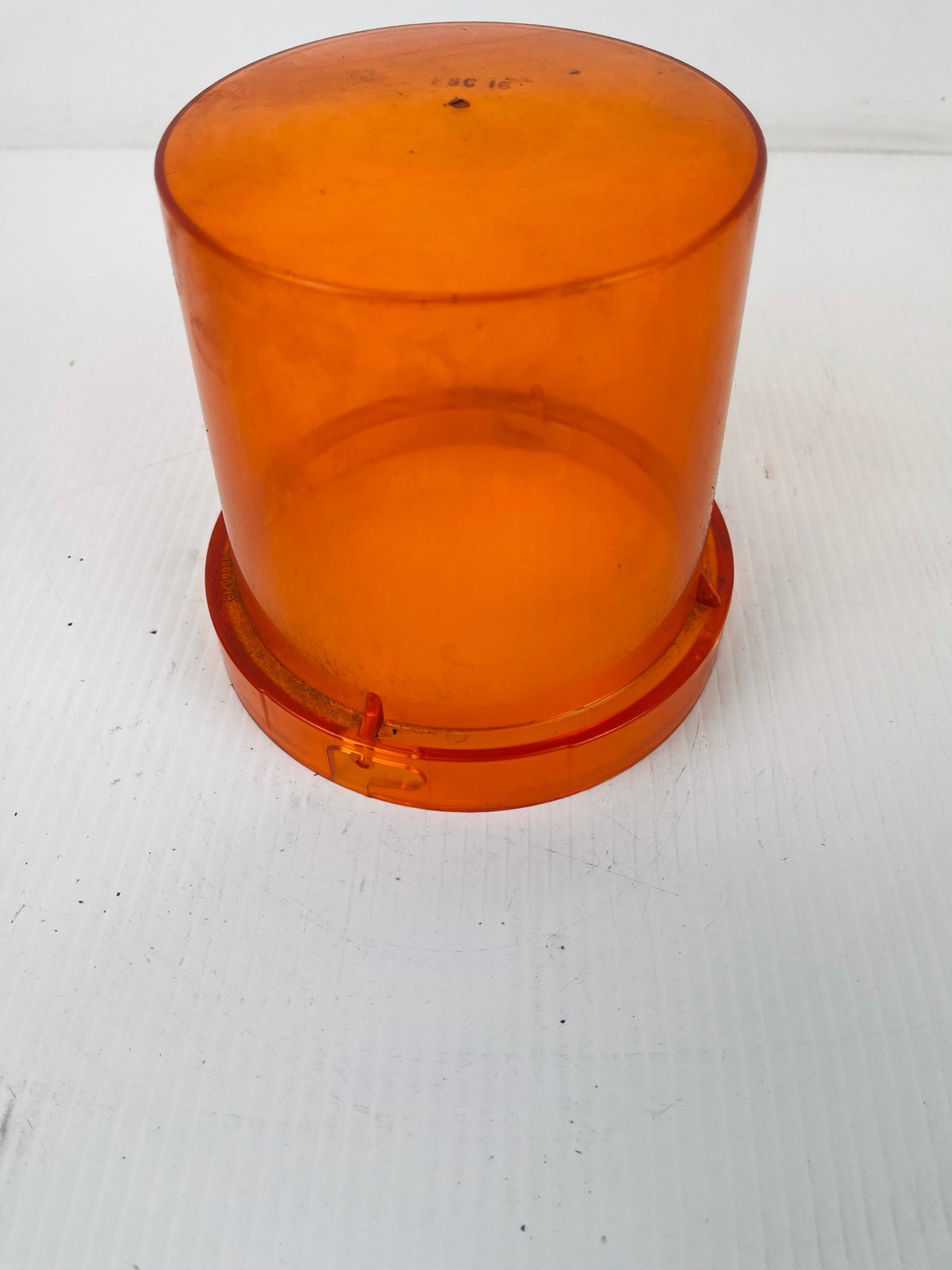 Orange Beacon FSC16 Lens Light Cover Twist Lock 5-9/16"OD 4-3/4" ID 5-1/2" Tall