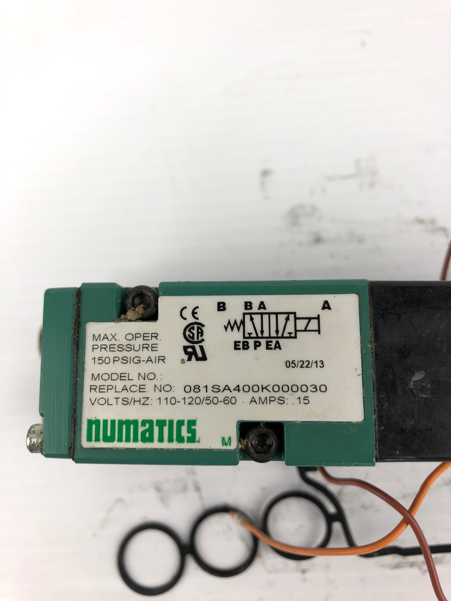Numatics 081SA400K000030 Solenoid Valve
