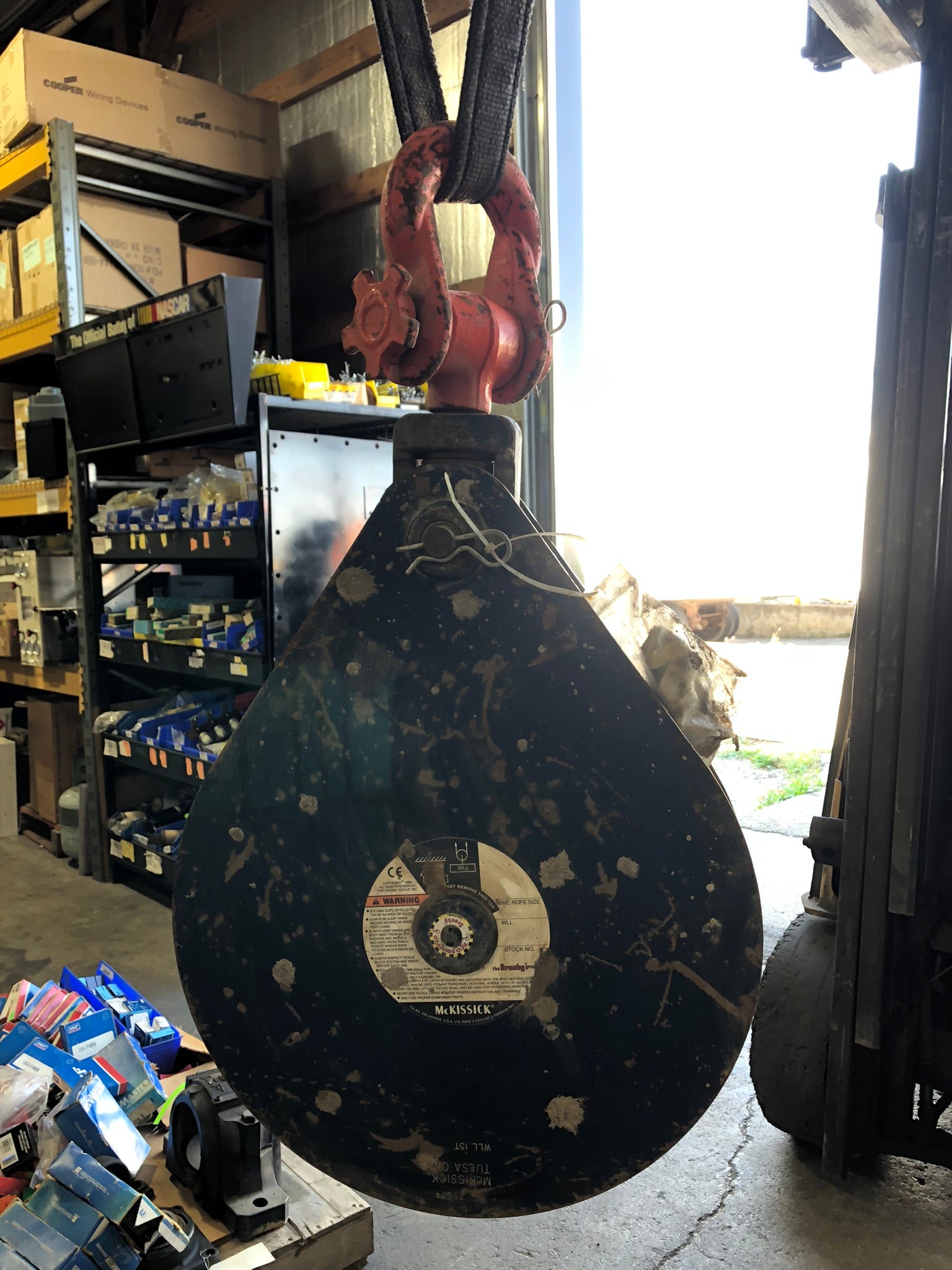 McKissick Hoist Snatch Block 15 Ton Crosby