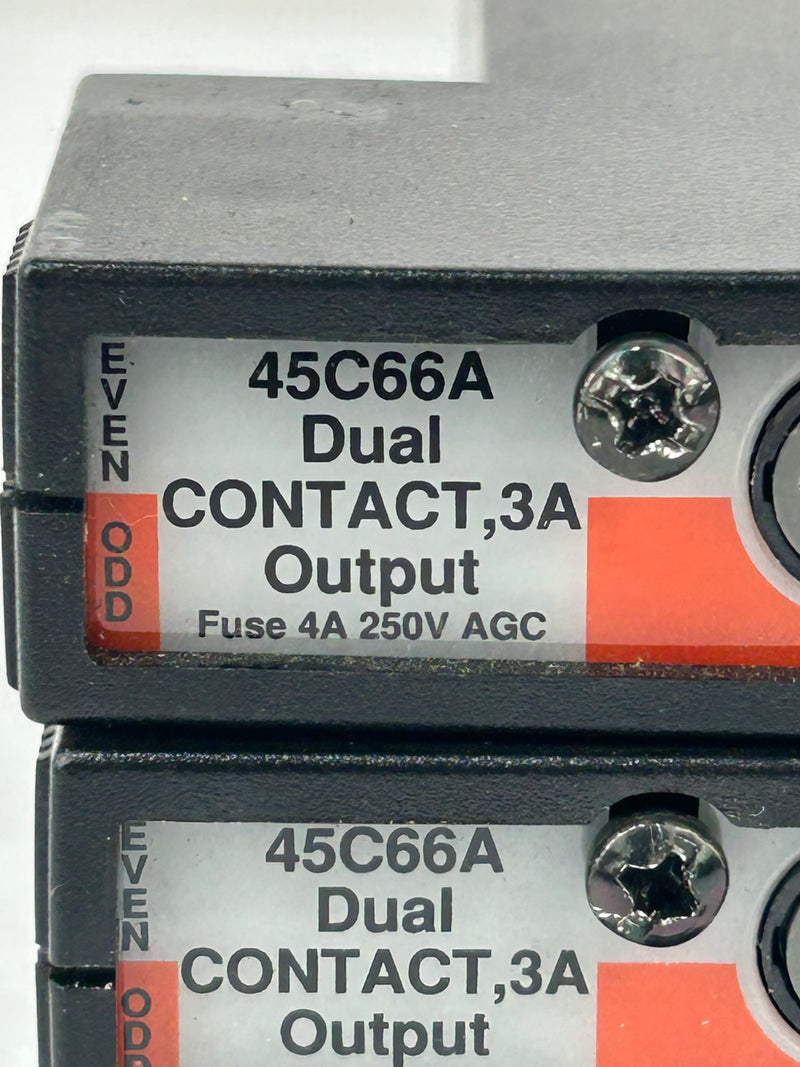 Reliance Electric 45C66A AutoMate Dual Contact Output Module 45C66 - Lot of 2