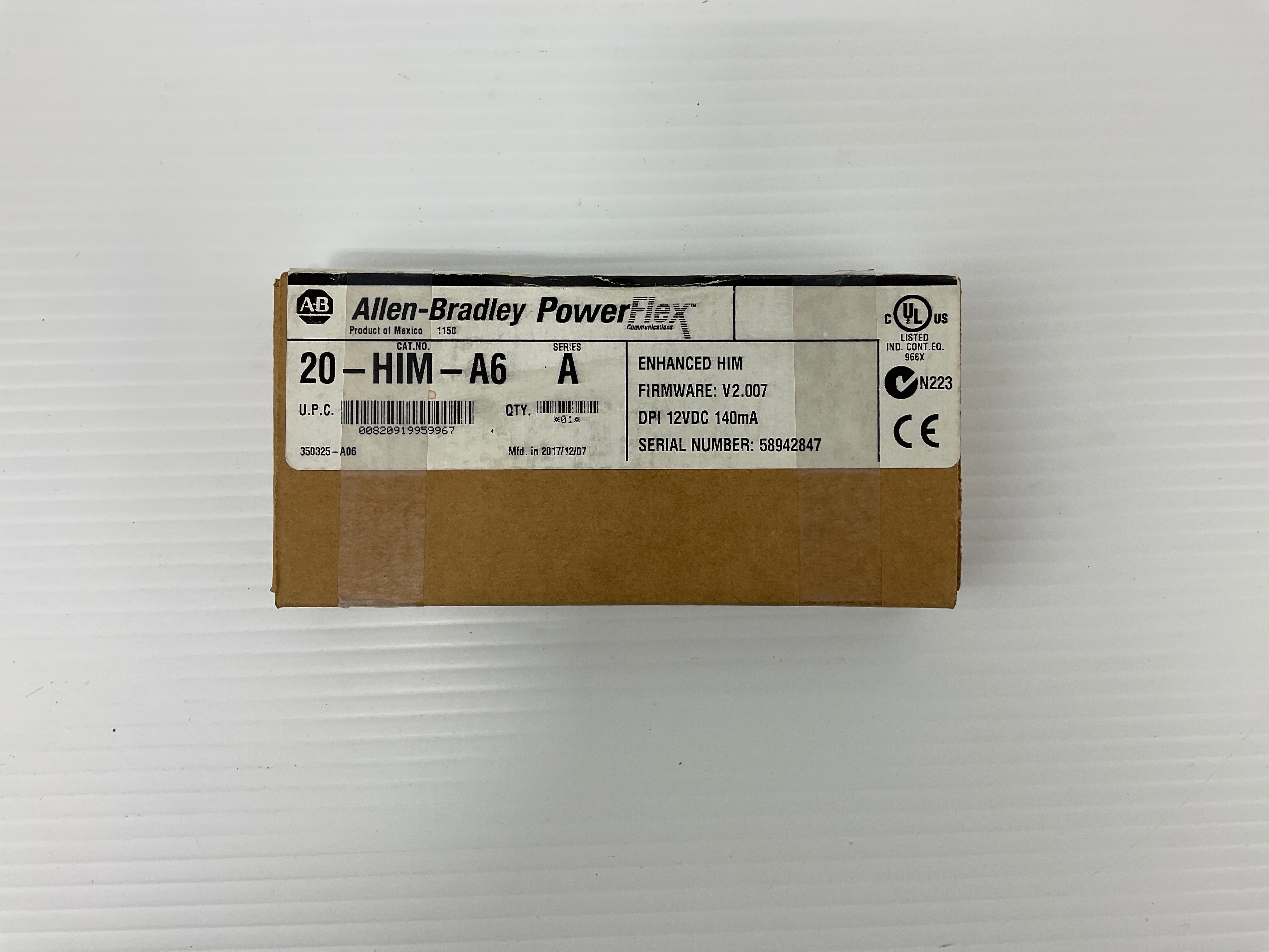 Allen-Bradley 20-HIM-A6 Enhanced HIM Keypad 12 VDC 140 mA Series A