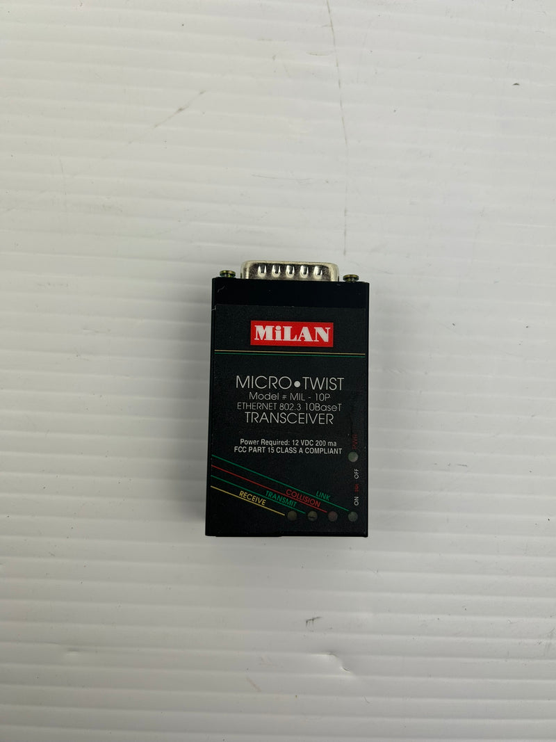 Milan MIL-10P Micro Twist Ethernet 802.3 10 Base T Transceiver