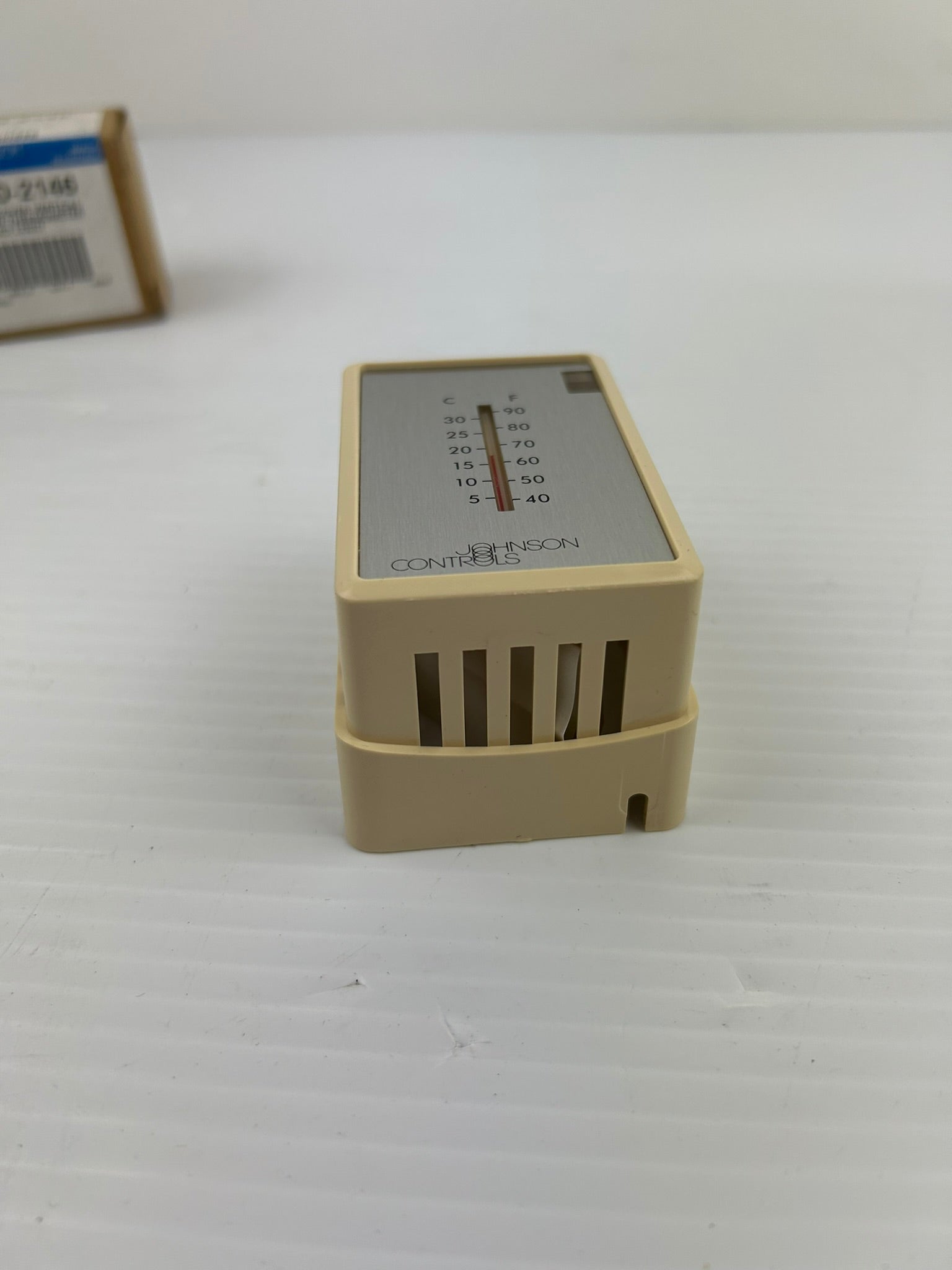Johnson Controls T-4000-2146 Thermostat Cover Beige Plastic Vertical