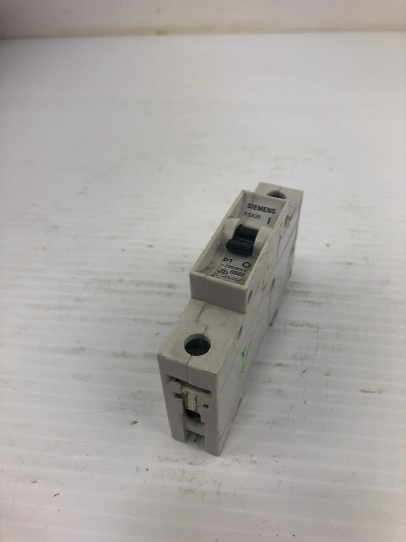 Siemens Circuit Breaker 5SX21 D1 250 V