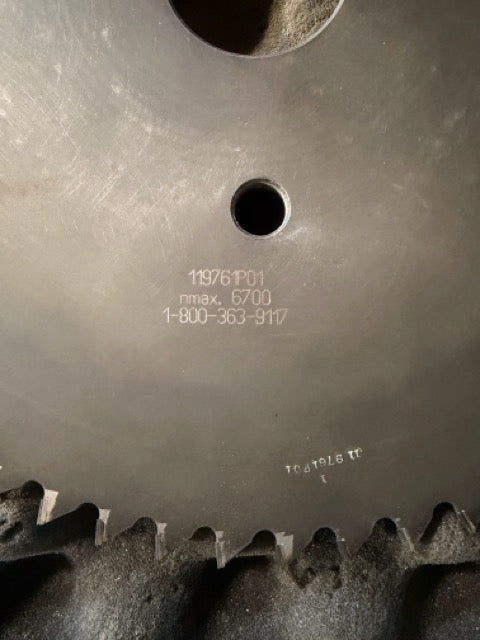 NAP GLADU 119761P01 Industrial Circular Saw Blade 6700 RPM w/ Case