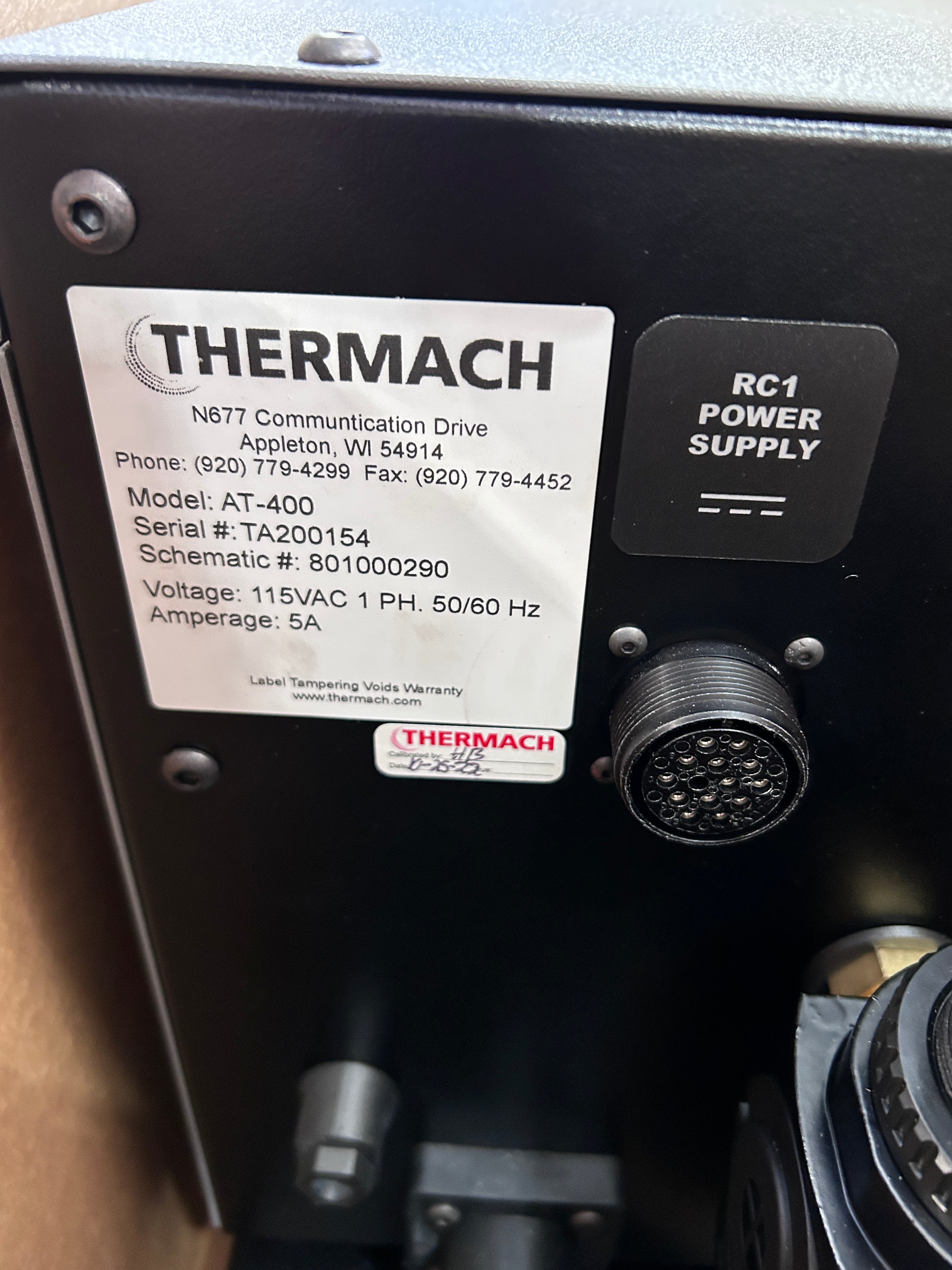 Thermach AT-400 Twin-Wire Electric Arc Spray Power Control Feed Module 1PH