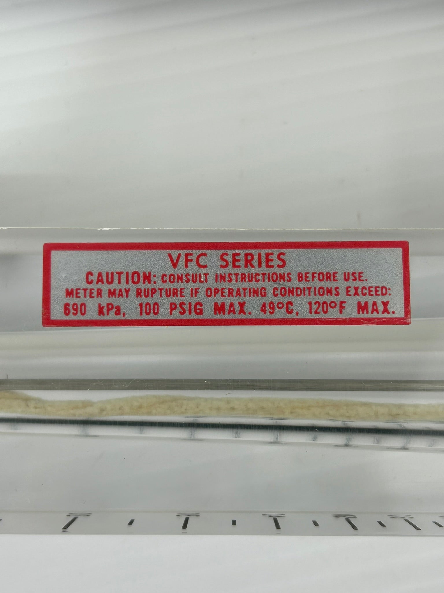 Dwyer VFC-123 Visi-Float Flowmeter VFC Series 10-100 SCFM Air 100PSIG 690KPa