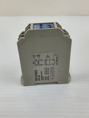 Keyence PS-26 Photoelectric Sensor Amplifier 85-240VAC DIN Rail Switch PS26