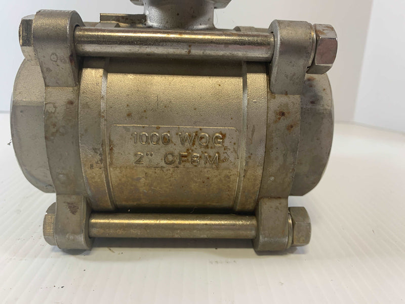 2" CF8M 1000WOG Valve No Handle