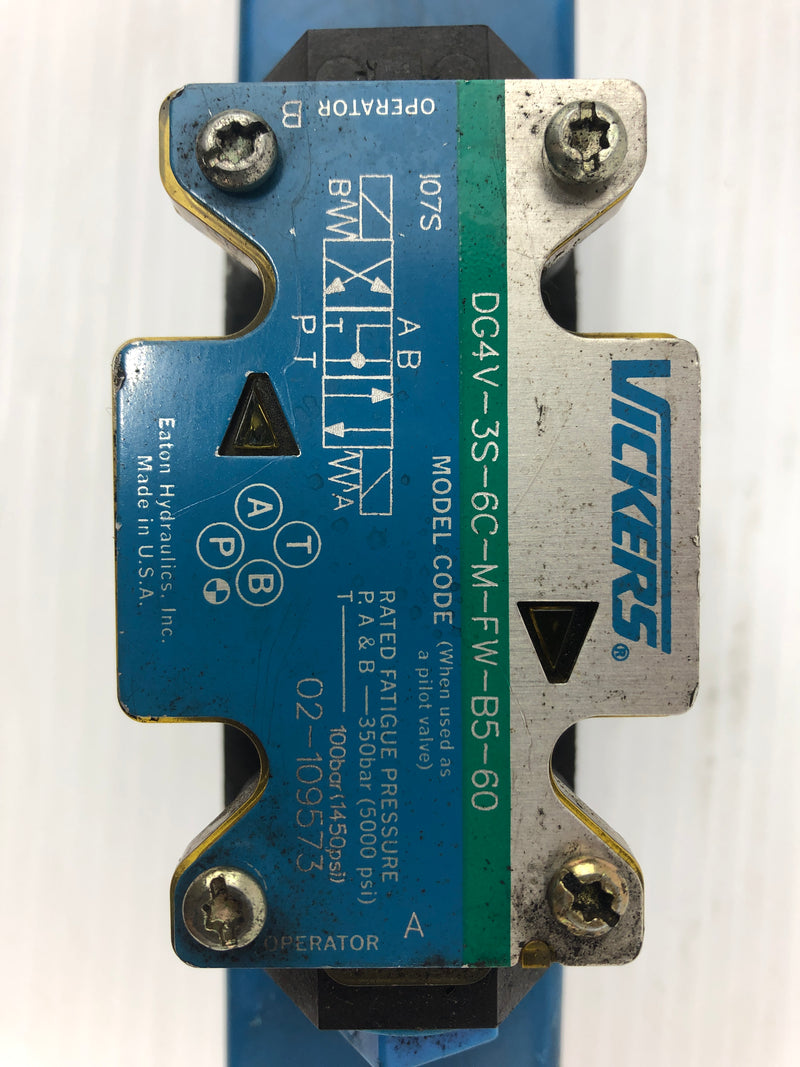 Vickers DG4V-3S-6C-M-FW-B5-60 Directional Control Valve