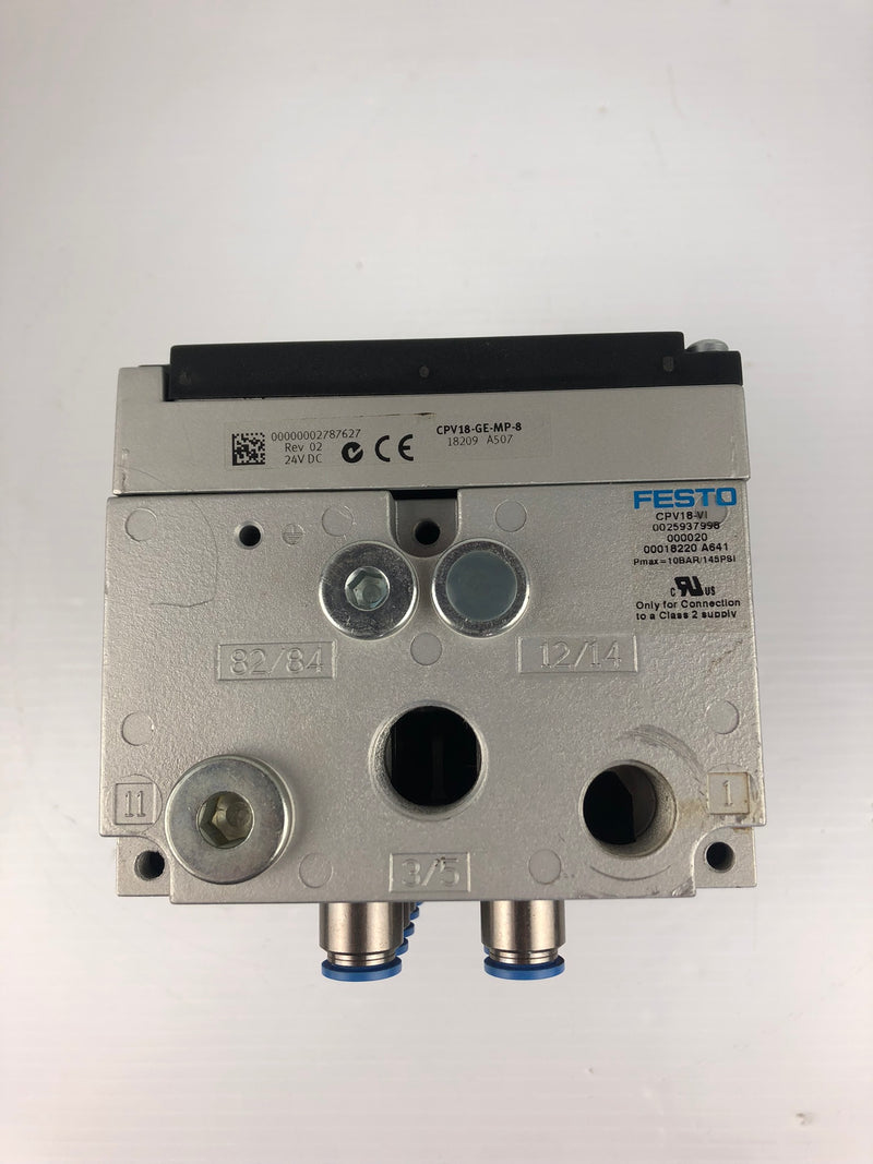 Festo CPV18-VI Valve Manifold with CPV18-GE-MP-8 Interface