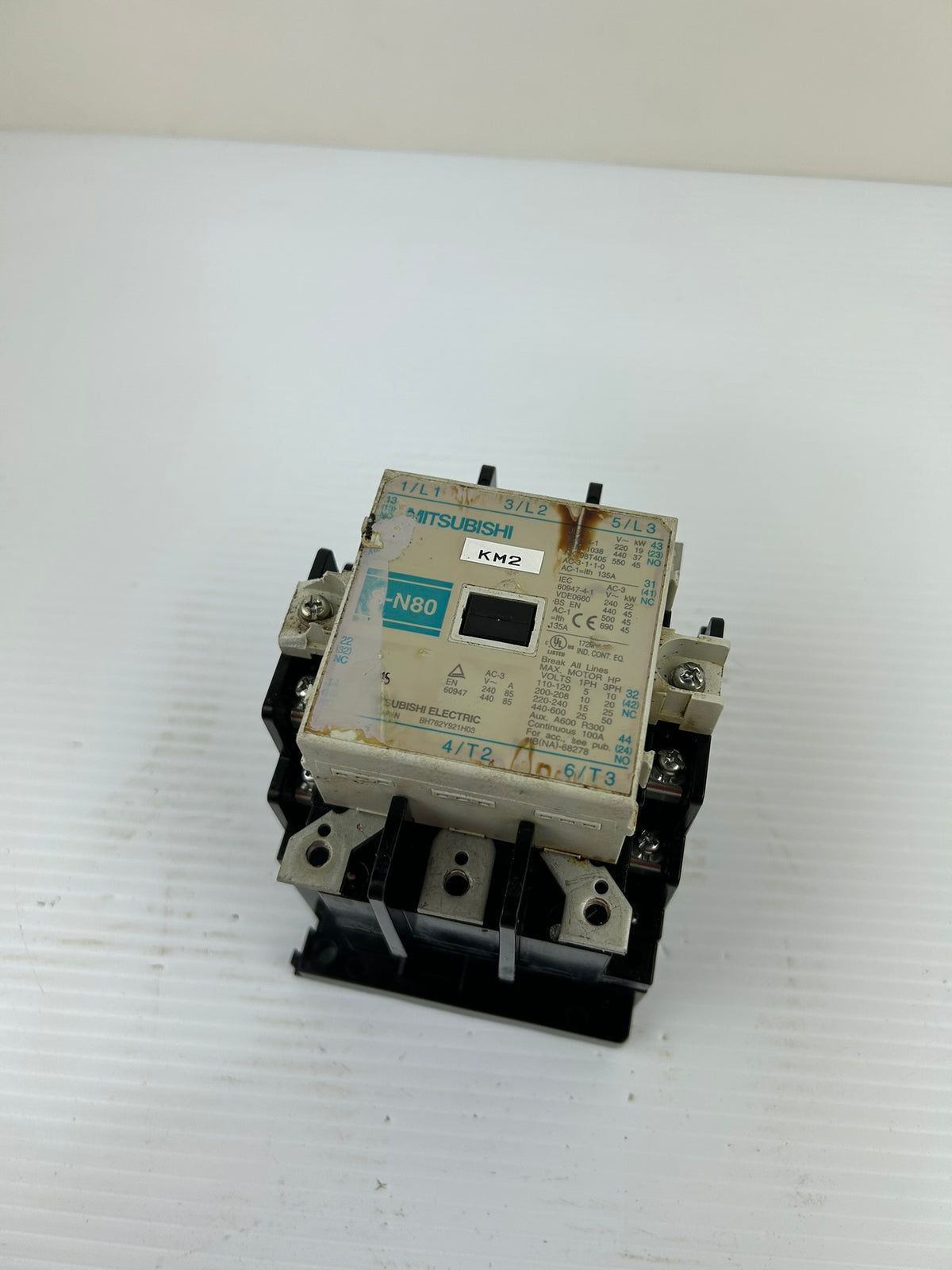 Mitsubishi S-N80 3 Pole 135A Contactor 600V AC Magnetic Motor Starter