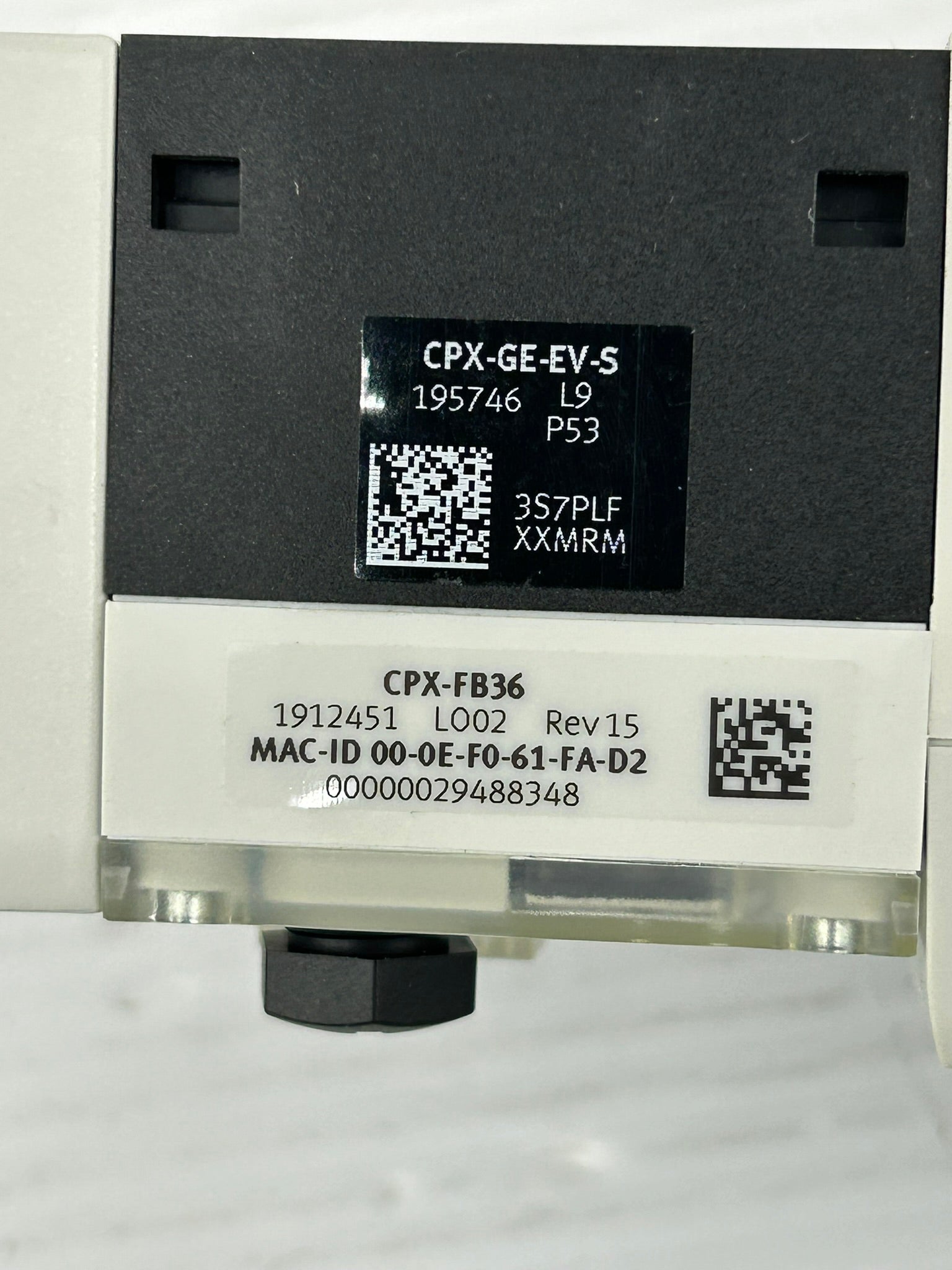Festo CPX-FB36 Valve Assembly 533342 CPX-GE-EV-S VMPAL-EPL-CPX