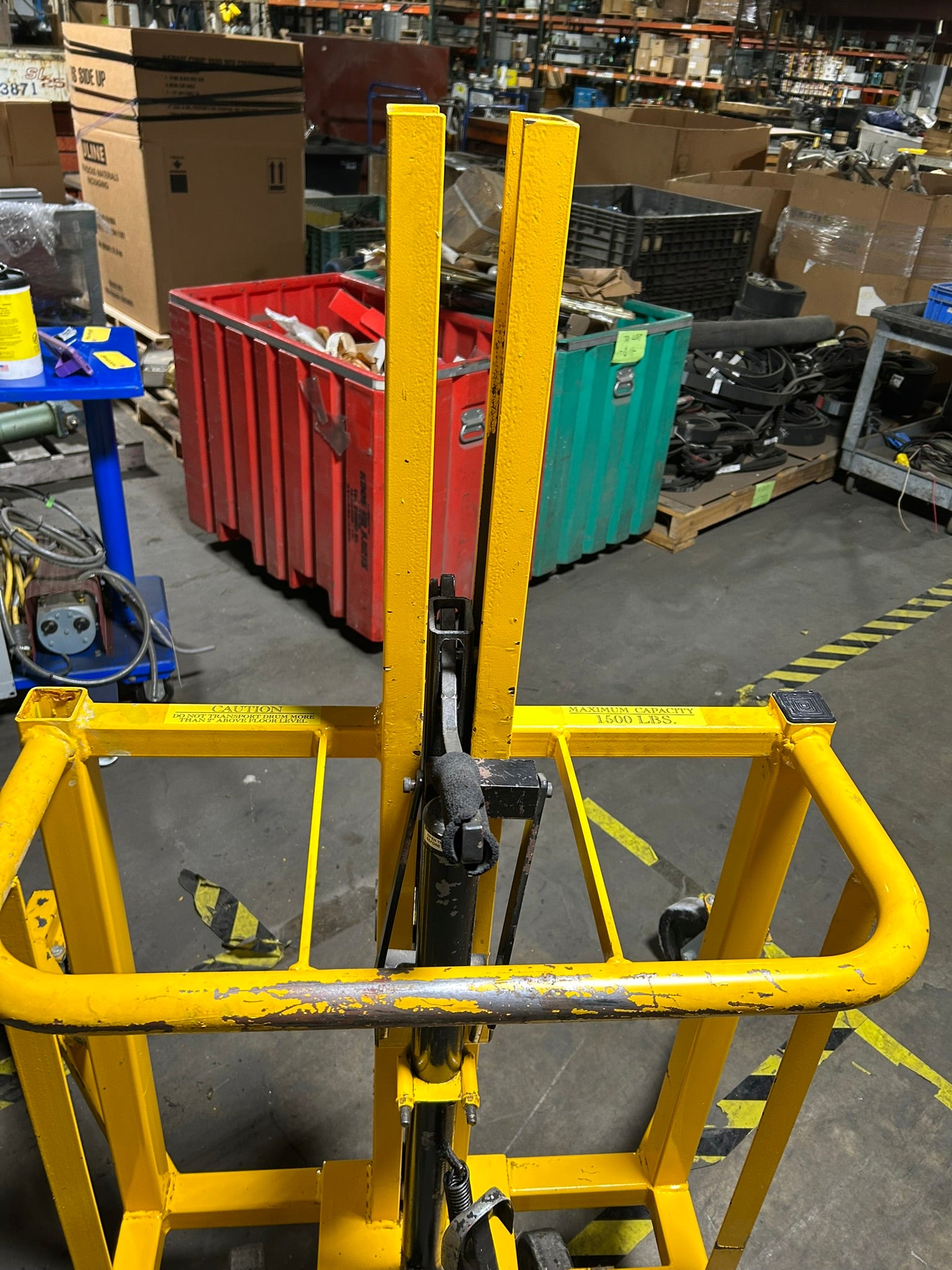 Drum Runner Material Handling Co 4500P Drum Lift Capacity 1500 Lbs.