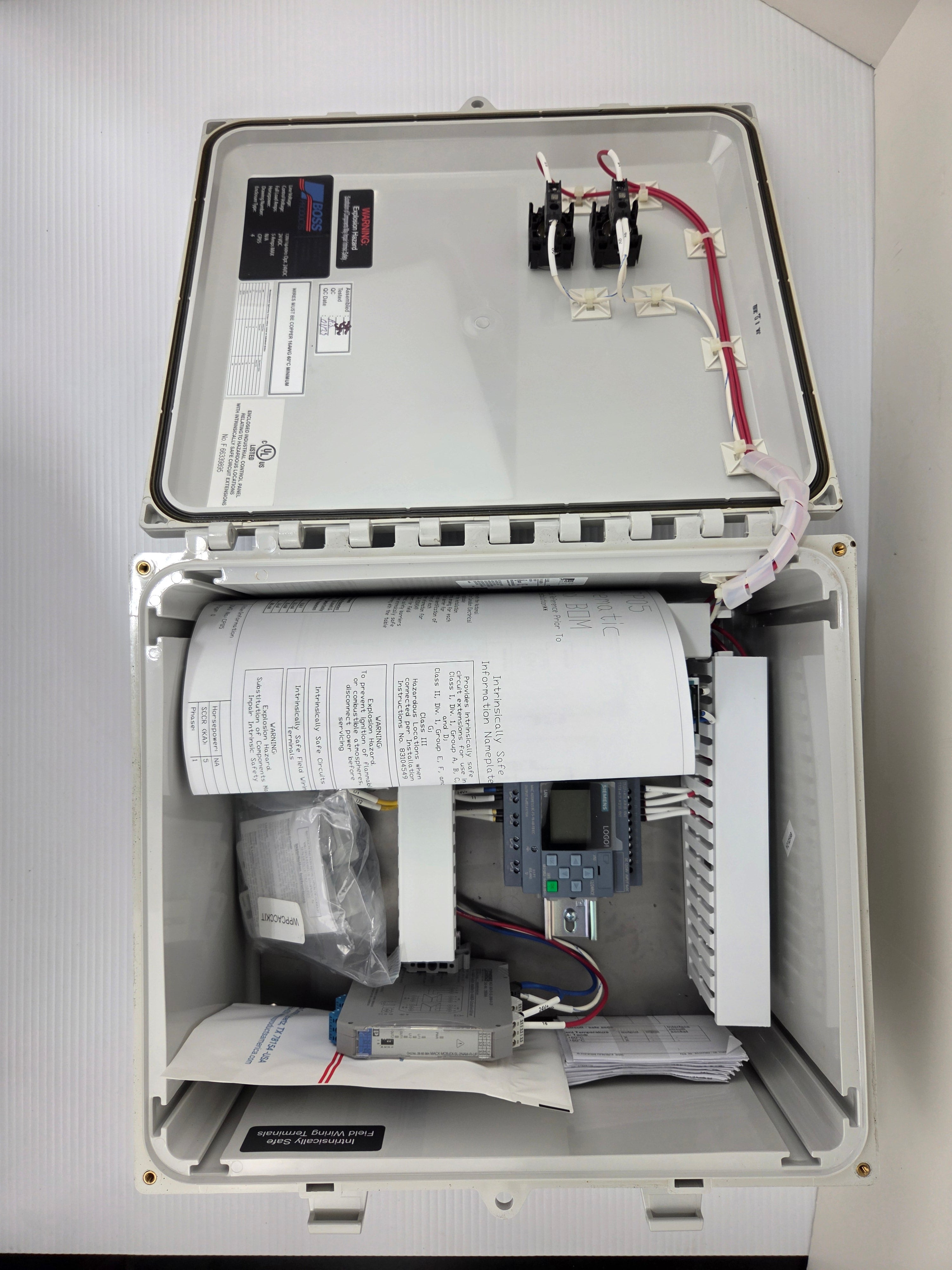 Boss Products CP05 NRV Explosion Isolation Control Panel Siemens LOGO! 8.3 PLC