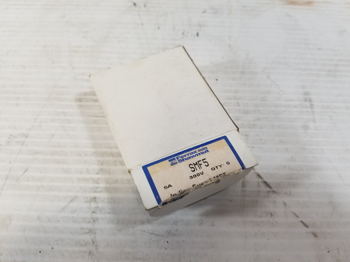Ferraz Shawmut SMF5 Time Delay Mini-Fuse 5A 300VAC - Box of 5