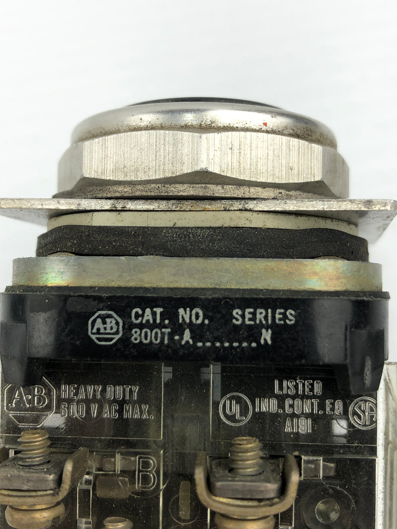 Allen Bradley 800T-A Black Push Button Series: N