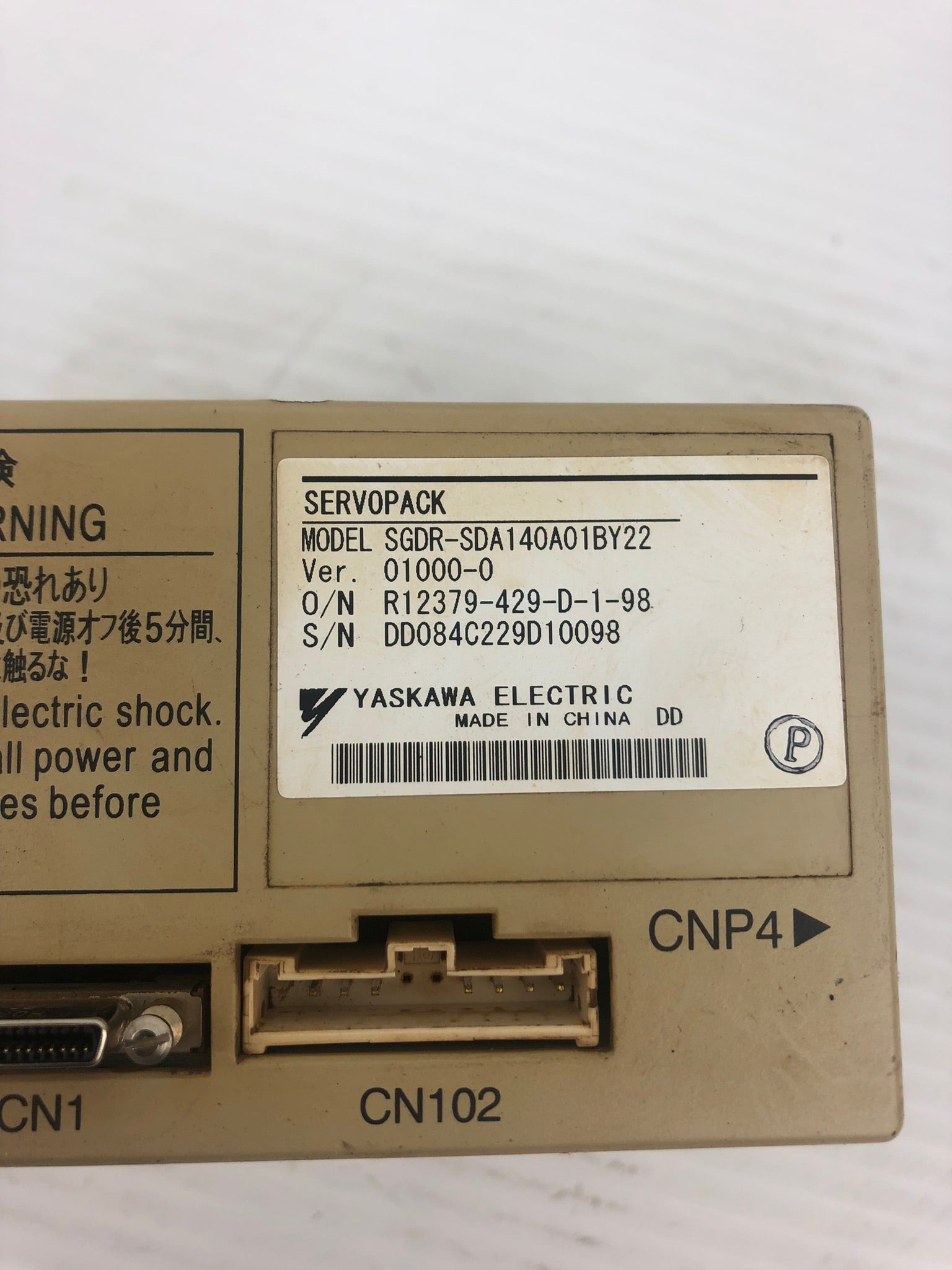 Yaskawa Electric SGDR-SDA140A01BY22 Servopack Drive