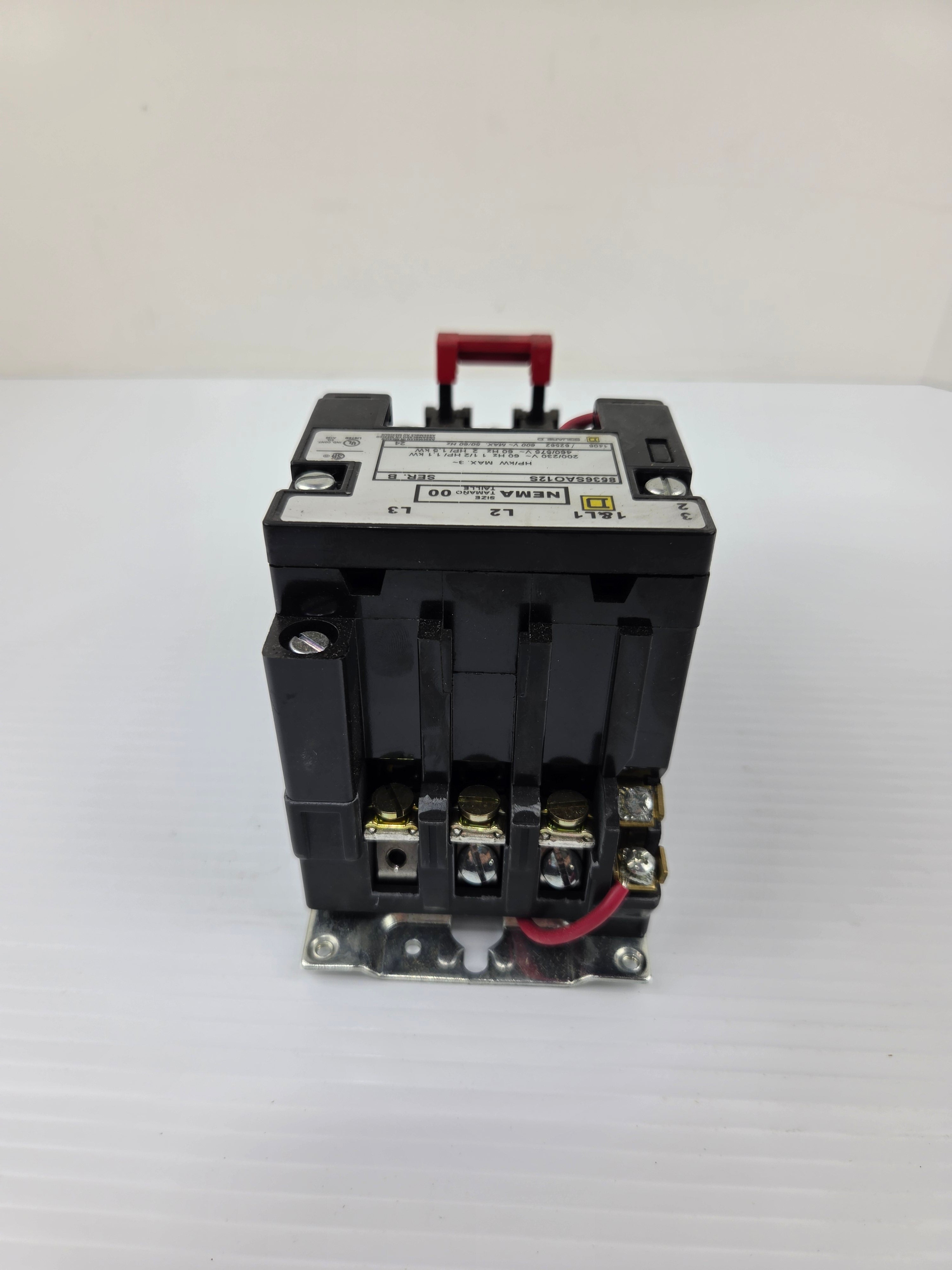 Square D 8536 SA Motor Starter 8536SAO12V02S Series B Size 00 8536SAO12S