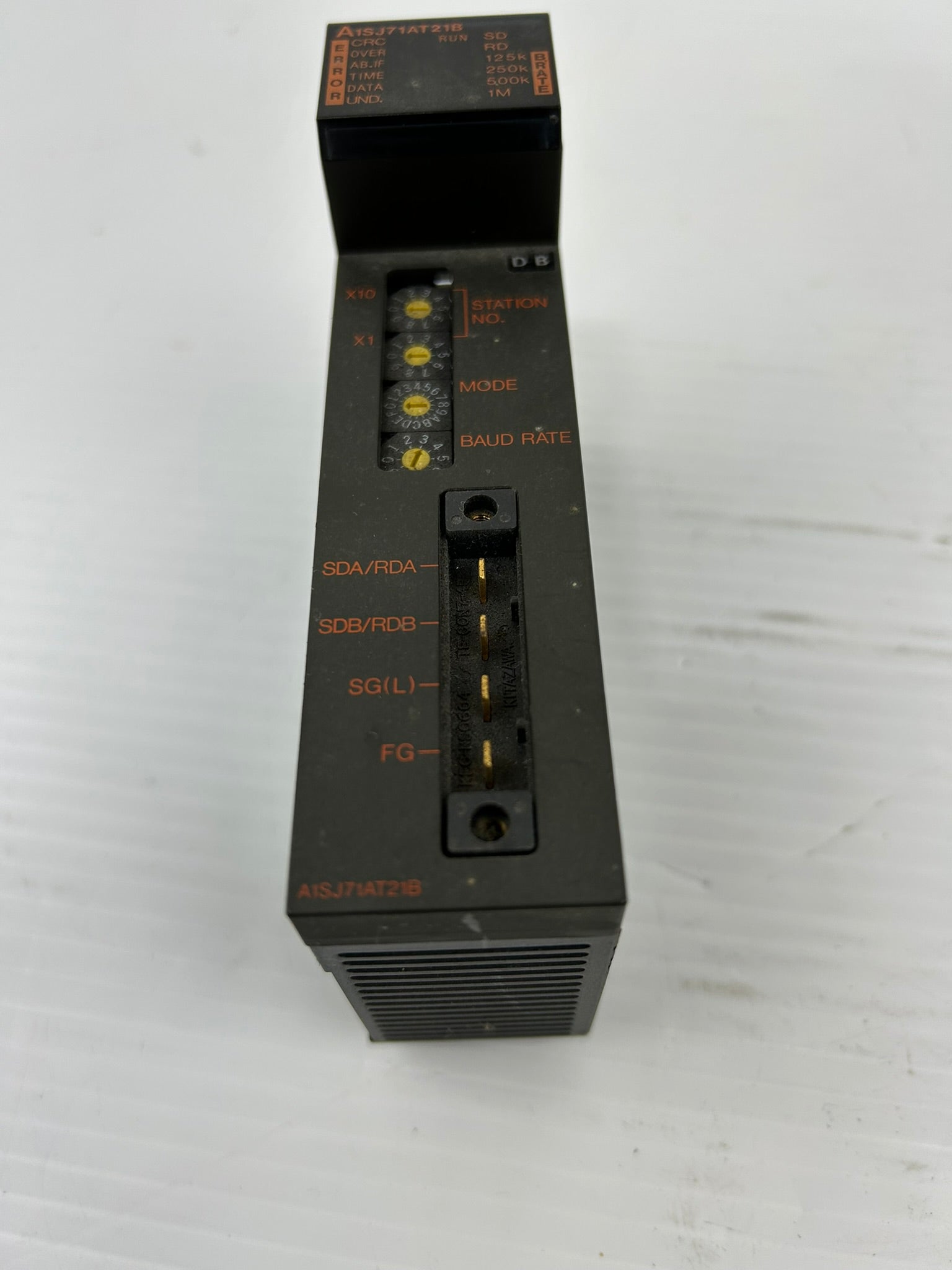 Mitusbishi A1SJ71AT21B Datalink Unit PLC Module - Missing Terminal Block