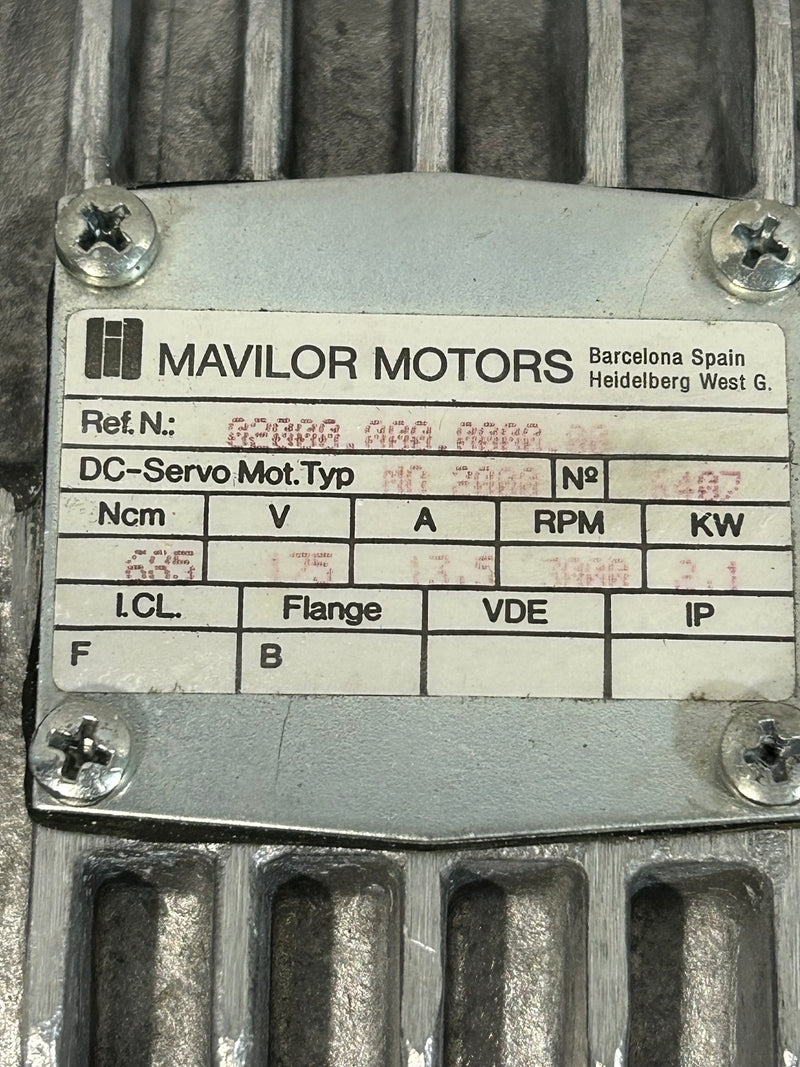 Mavilor Motors MO2000 DC Servo Motor 2.1KW 3000RPM 175V 13.5A