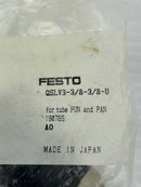 Festo QSLV3-3/8-3/8-U Multiple Distributor for Tube Pun and Pan 190785 -Lot of 2