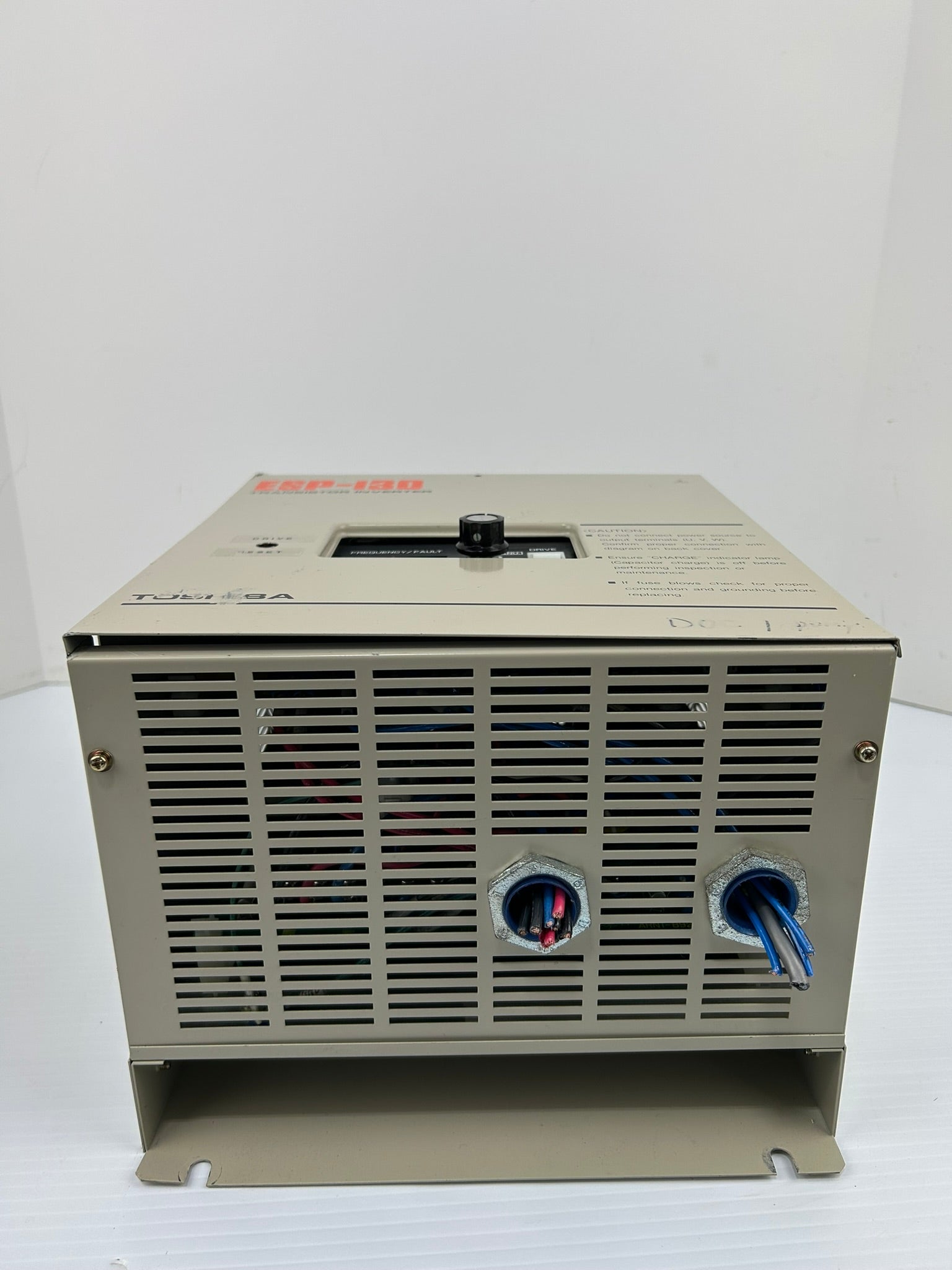 Toshiba VT130G1-2025B0 Transistor Inverter ESP-130 2HP 2.5kVA 208/230V 7A 80Hz