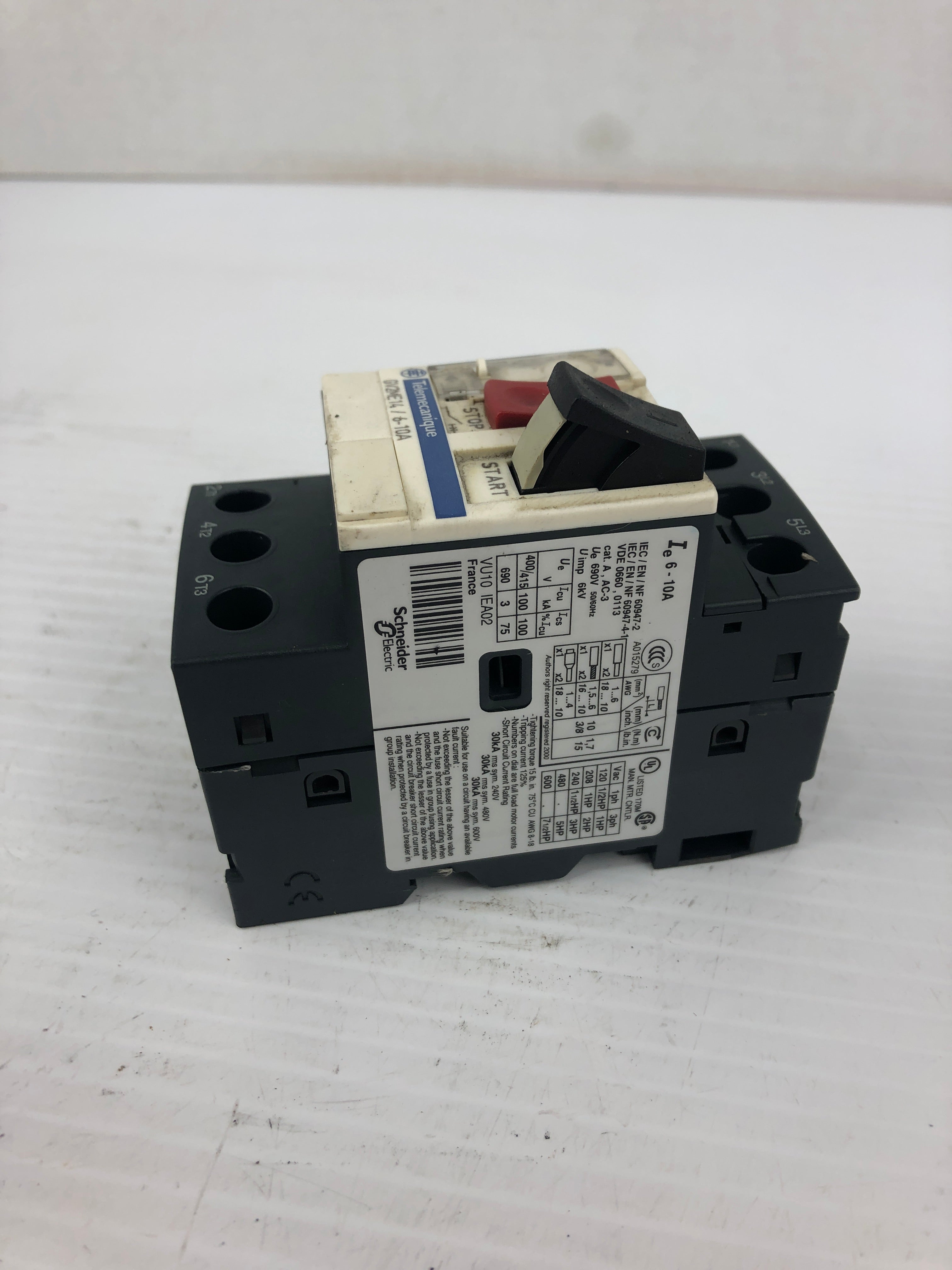 Telemecanique GV2ME14 Motor Circuit Breaker