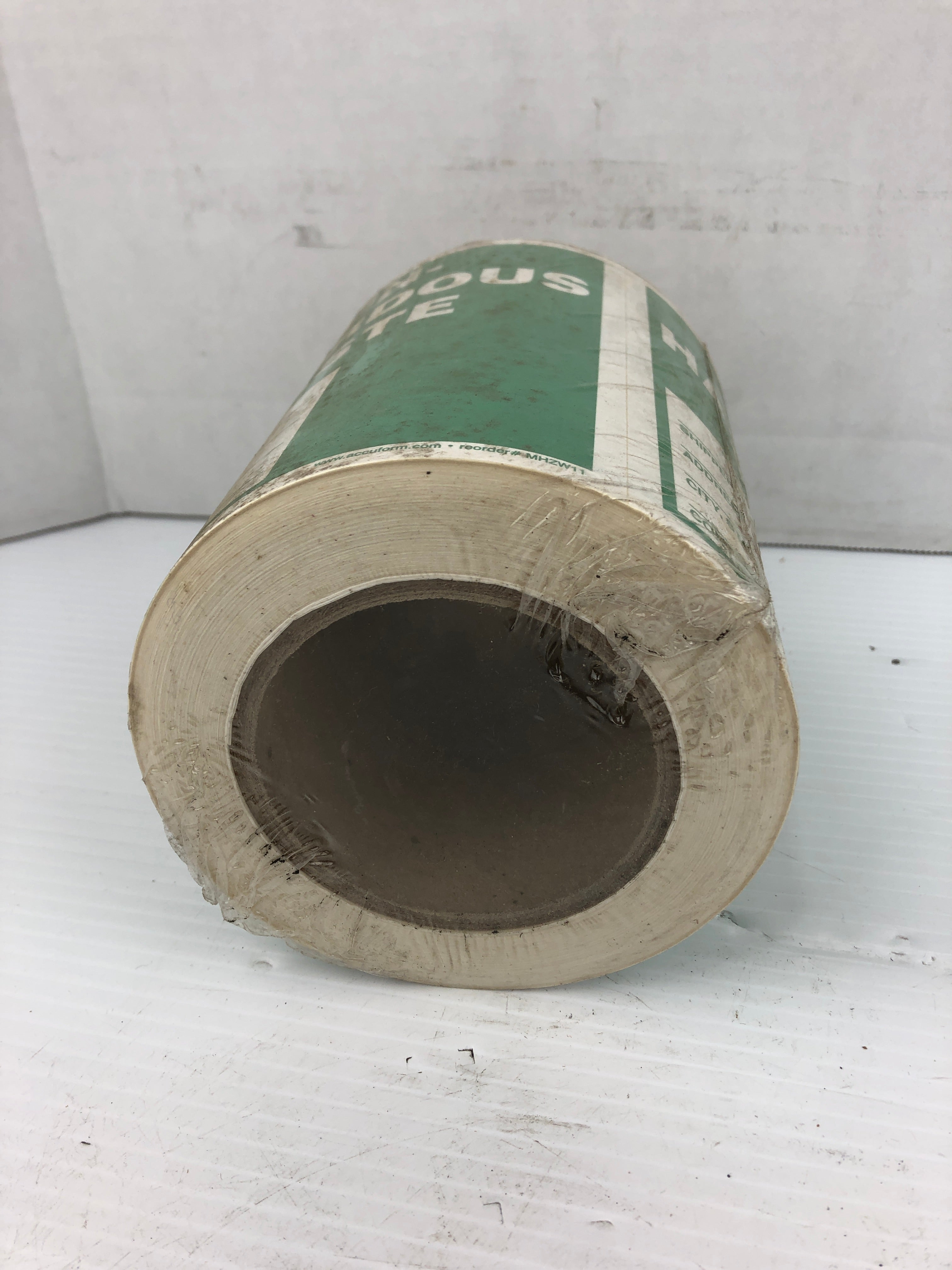 Non-Hazardous Waste Sticker Roll Green Accuform 131535PR MHZW11