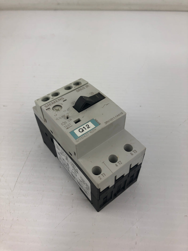 Siemens 3RV1011-1AA10 Circuit Breaker Sirius 3R