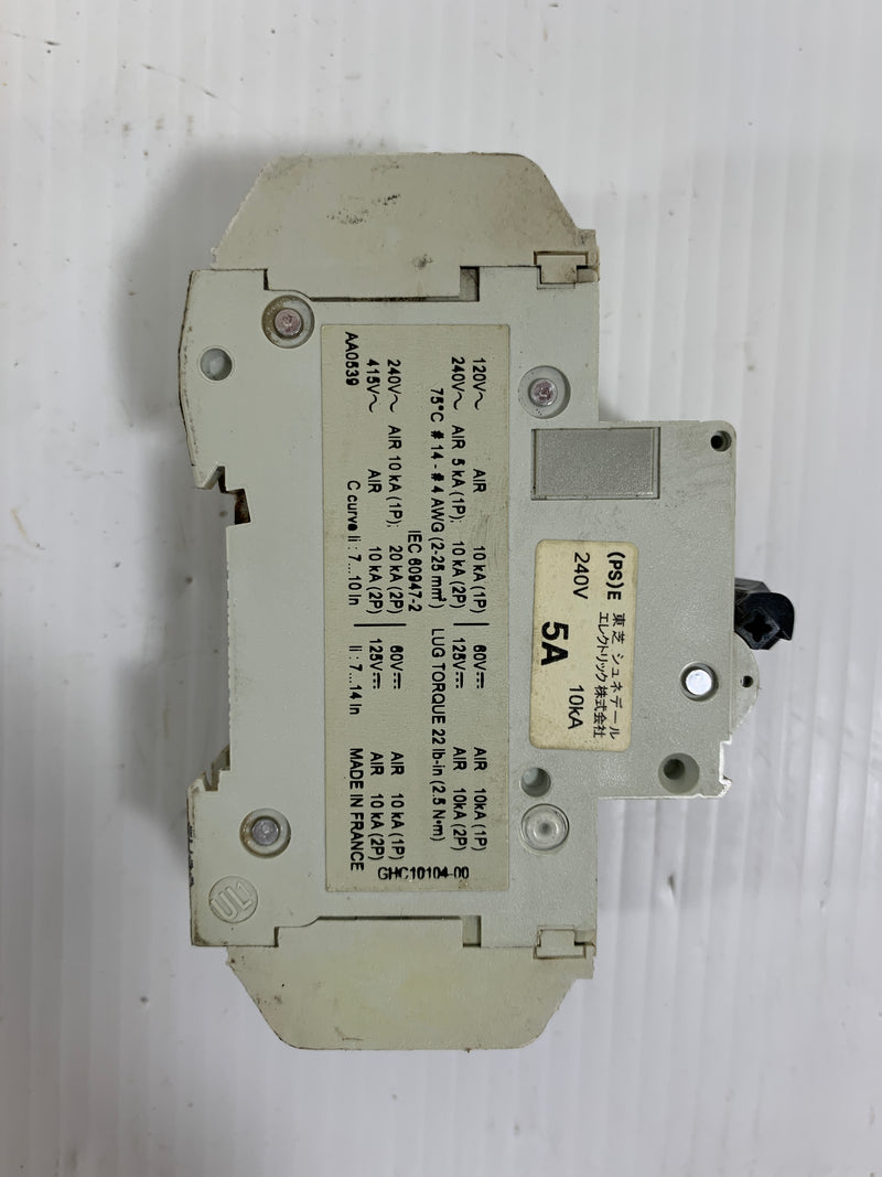 Merlin Gerin C5A Circuit Breaker 60140 5A Multi9 C60