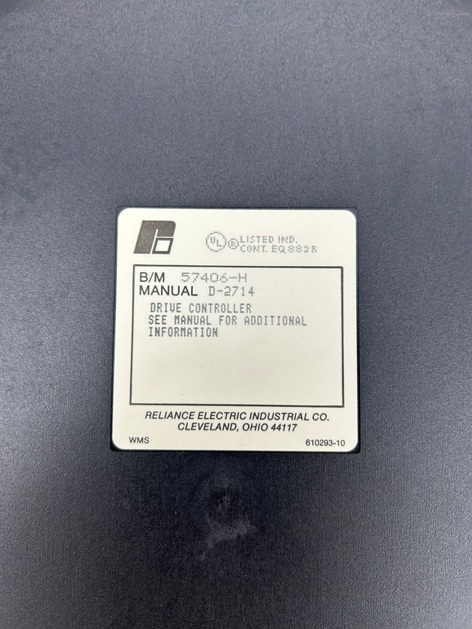 Reliance Electric 57406 Drive Controller 57406-H D-2714