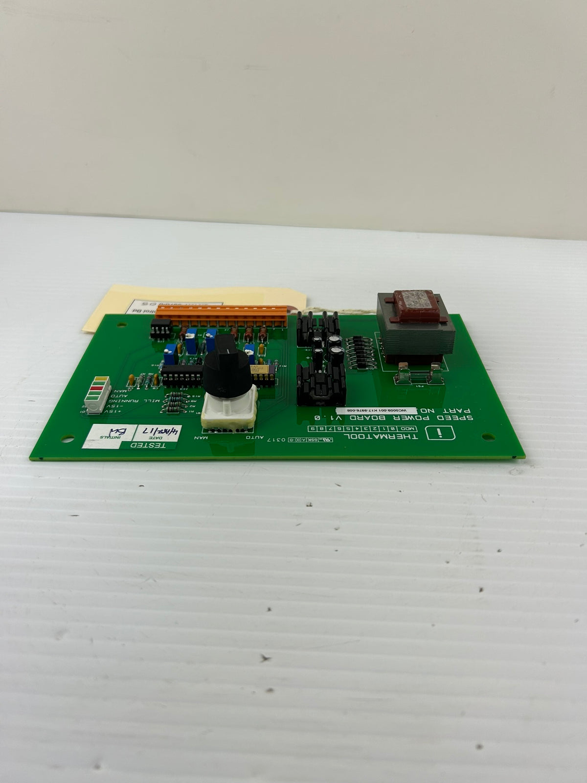 Thermatool WC0009-001 Speed Power Control Board V1.0 K17-9976-008