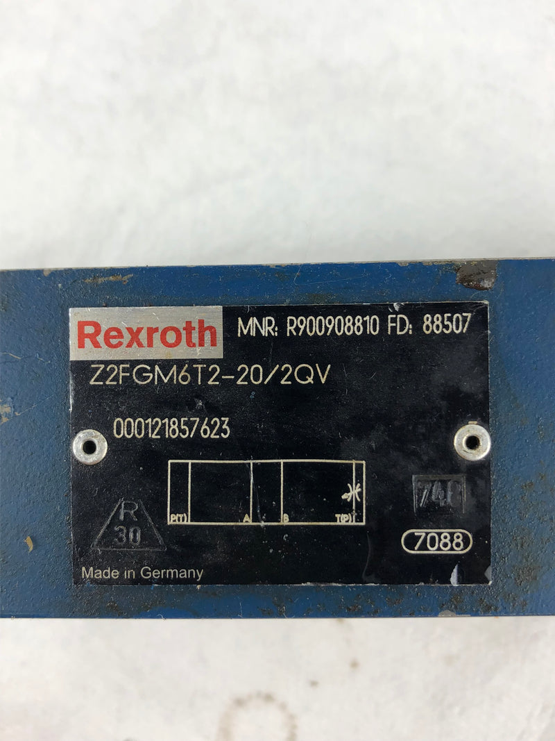 Rexroth Z2FGM6T2-20/2QV Throttle Valve R900908810