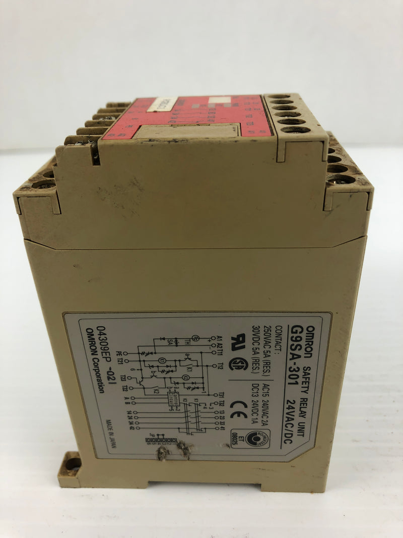 Omron G9SA-301 Safety Relay Unit 24VAC/DC