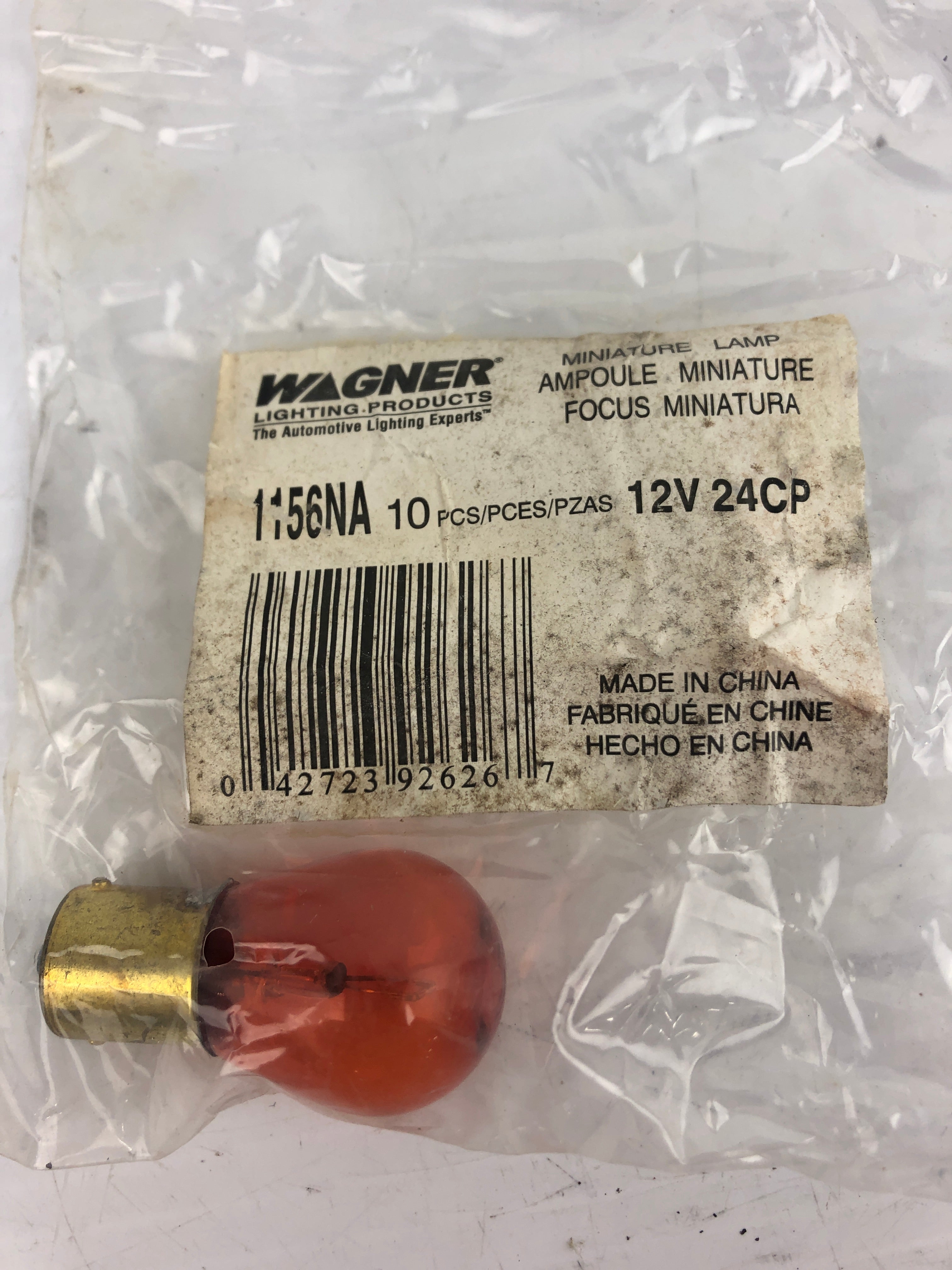 Wagner 1156NA Miniature Indicator Lamp Bulb 12V 24CP