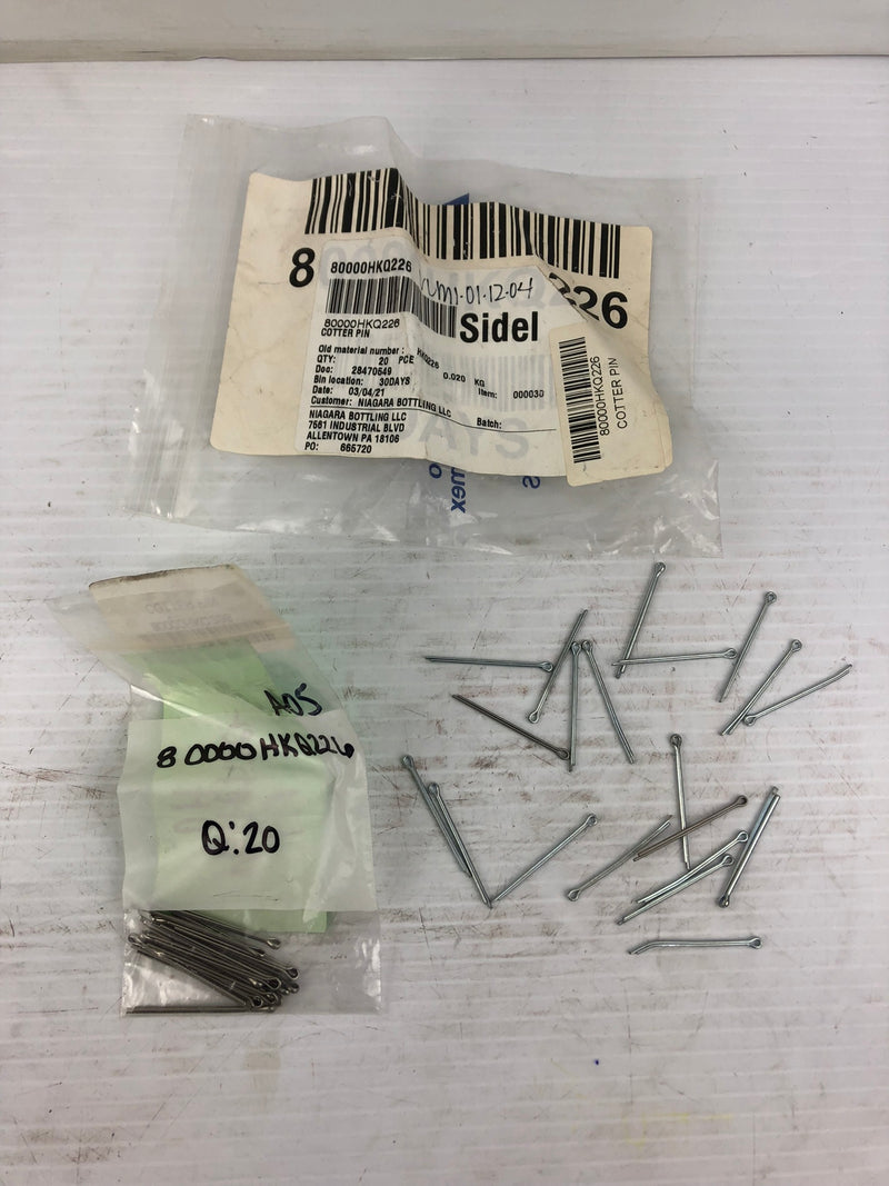 Sidel 80000HKQ222 Cotter Pins - Lot of 40