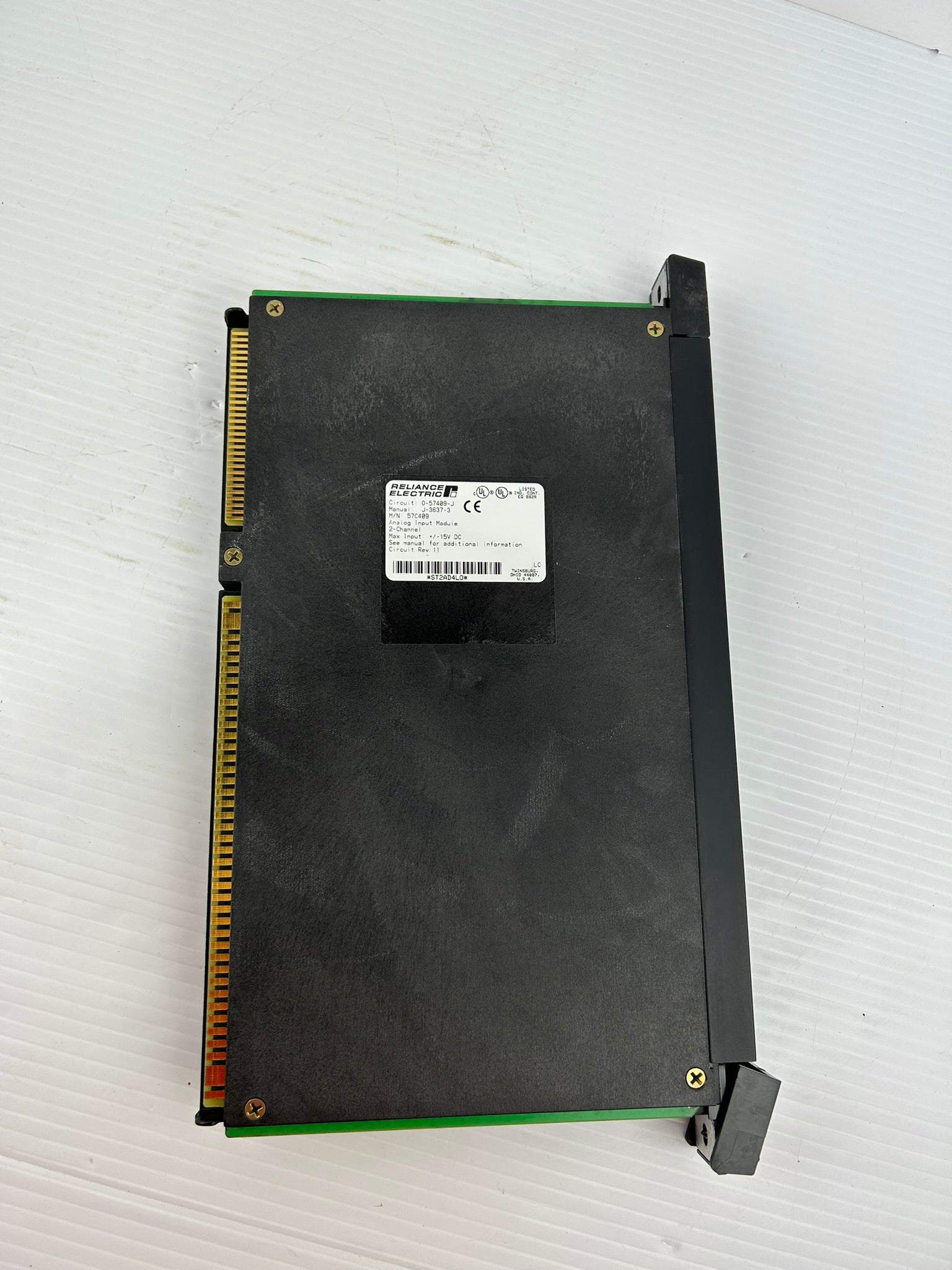 Reliance Electric 57C409 Analog Input Module 2-Channel 0-57409-J J-3637-3