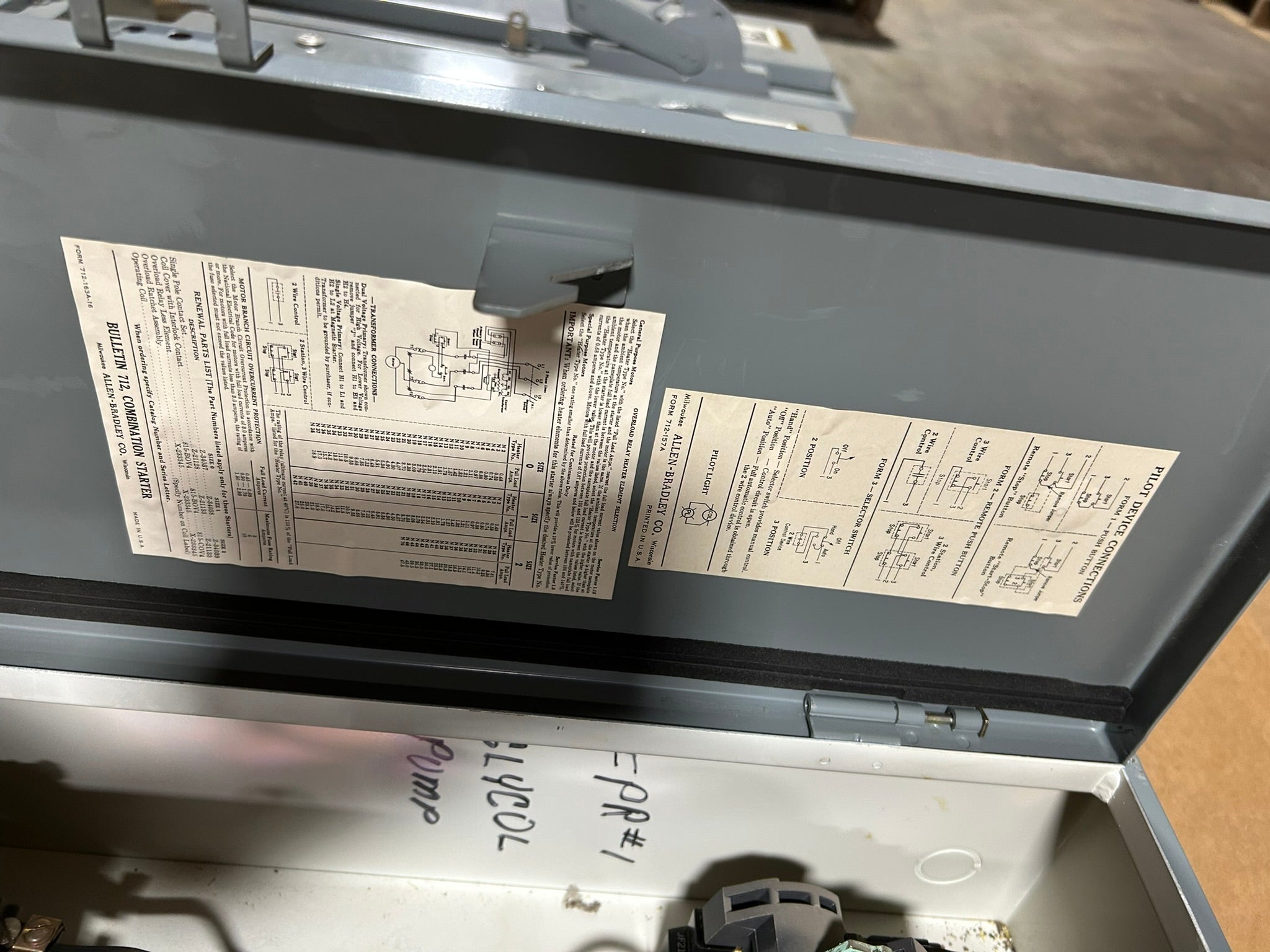Allen Bradley Size 1 Combination Starter 712-BAB43