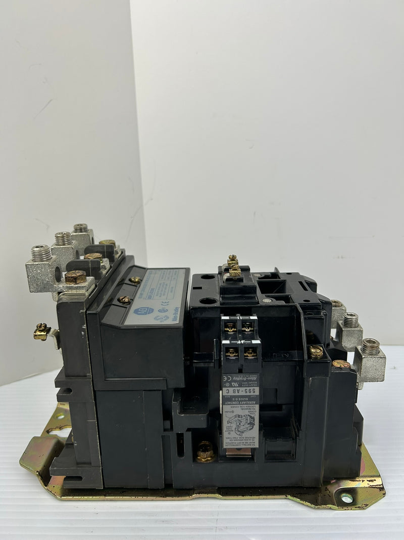 Allen-Bradley 500FL-DOD93 AC Contactor Series A with 595-AB Aux Contact Series C