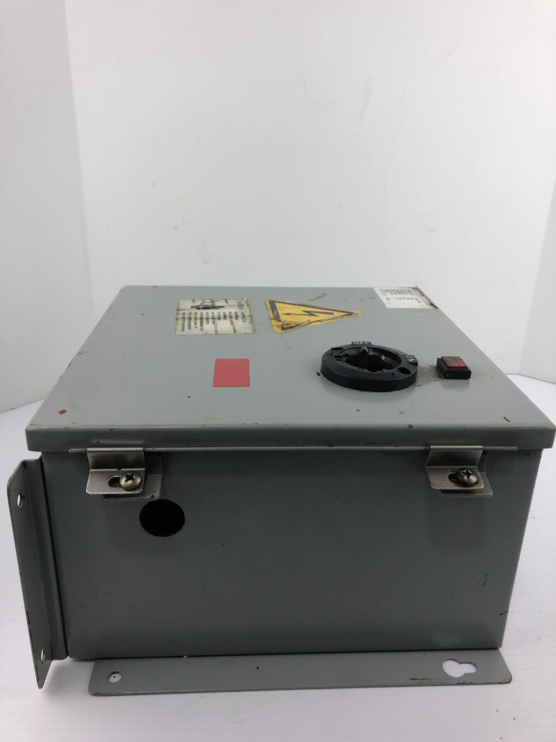 Daykin GPFS-09 Disconnect Transformer 1PH 60Hz - Missing ON/OFF Switch Cover