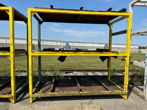 Heavy Duty Industrial Metal Bar Stock Storage Rack 106" L x 48" W x 93" H Yellow