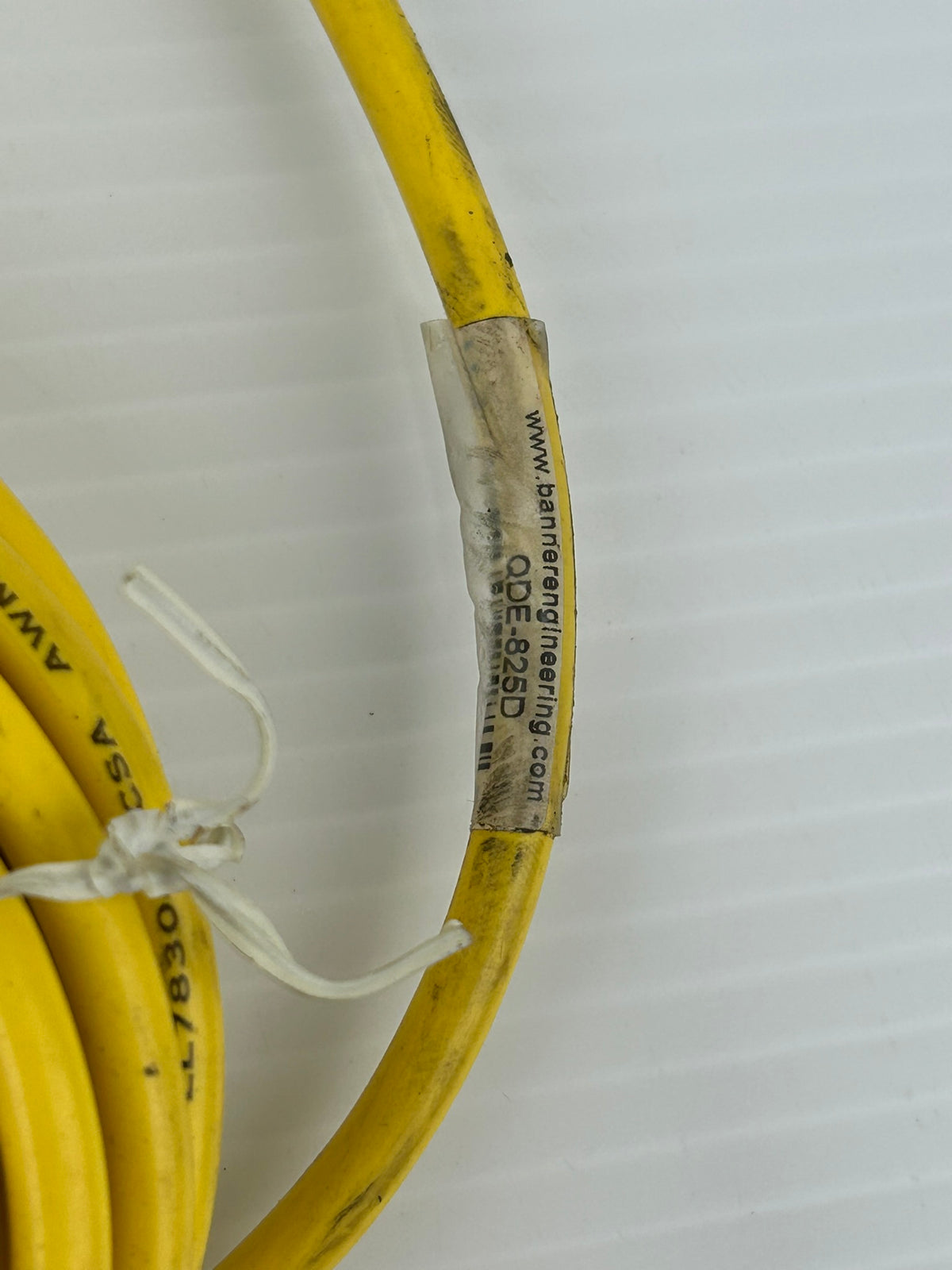 Banner Engineering QDE-825D Sensor Cable 22 AWG Yellow Connect. 8-Pin - Lot of 3