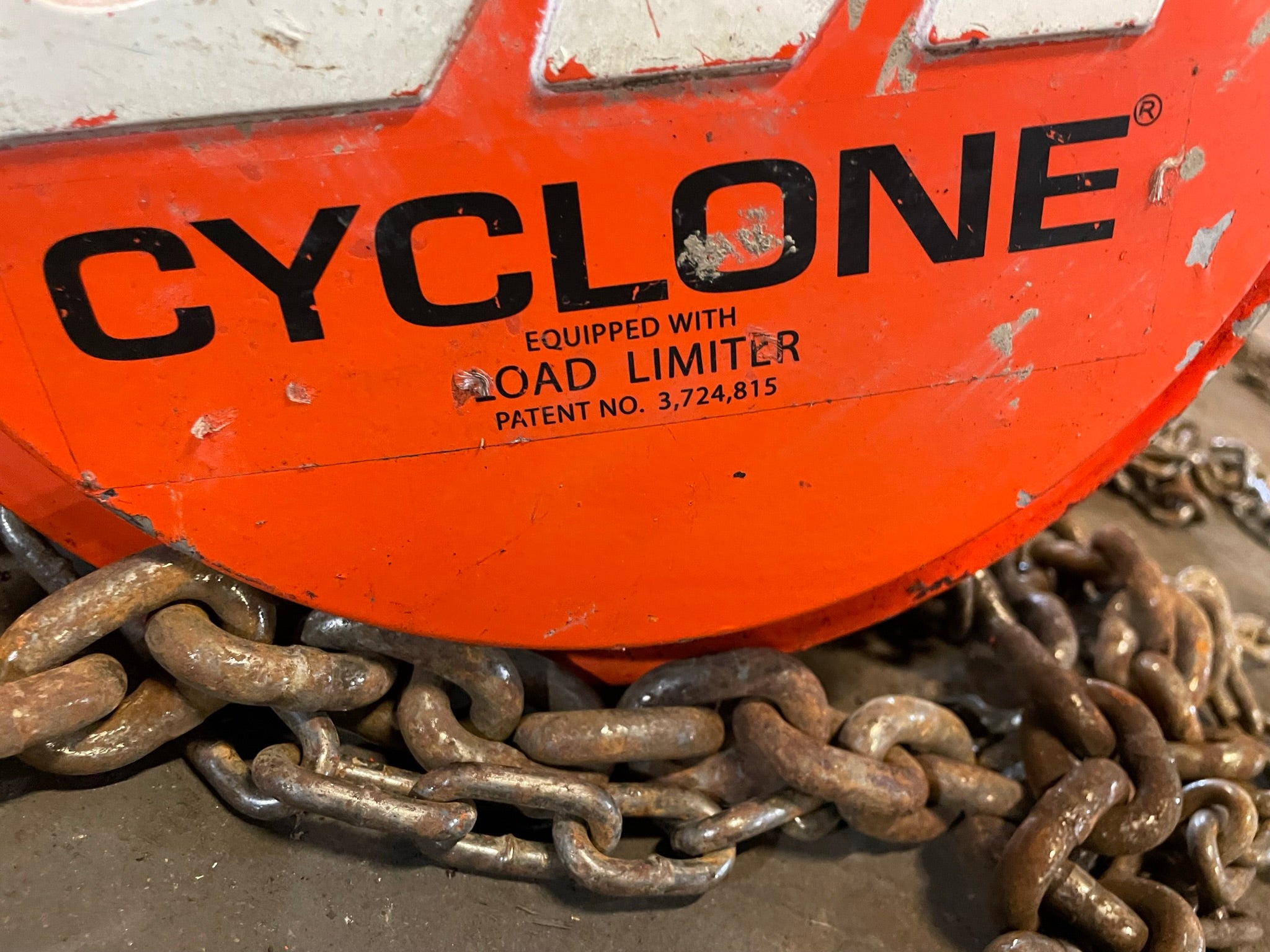 CM Cyclone 2 Ton Manual Chain Fall Hoist with Load Limiter S5853TB