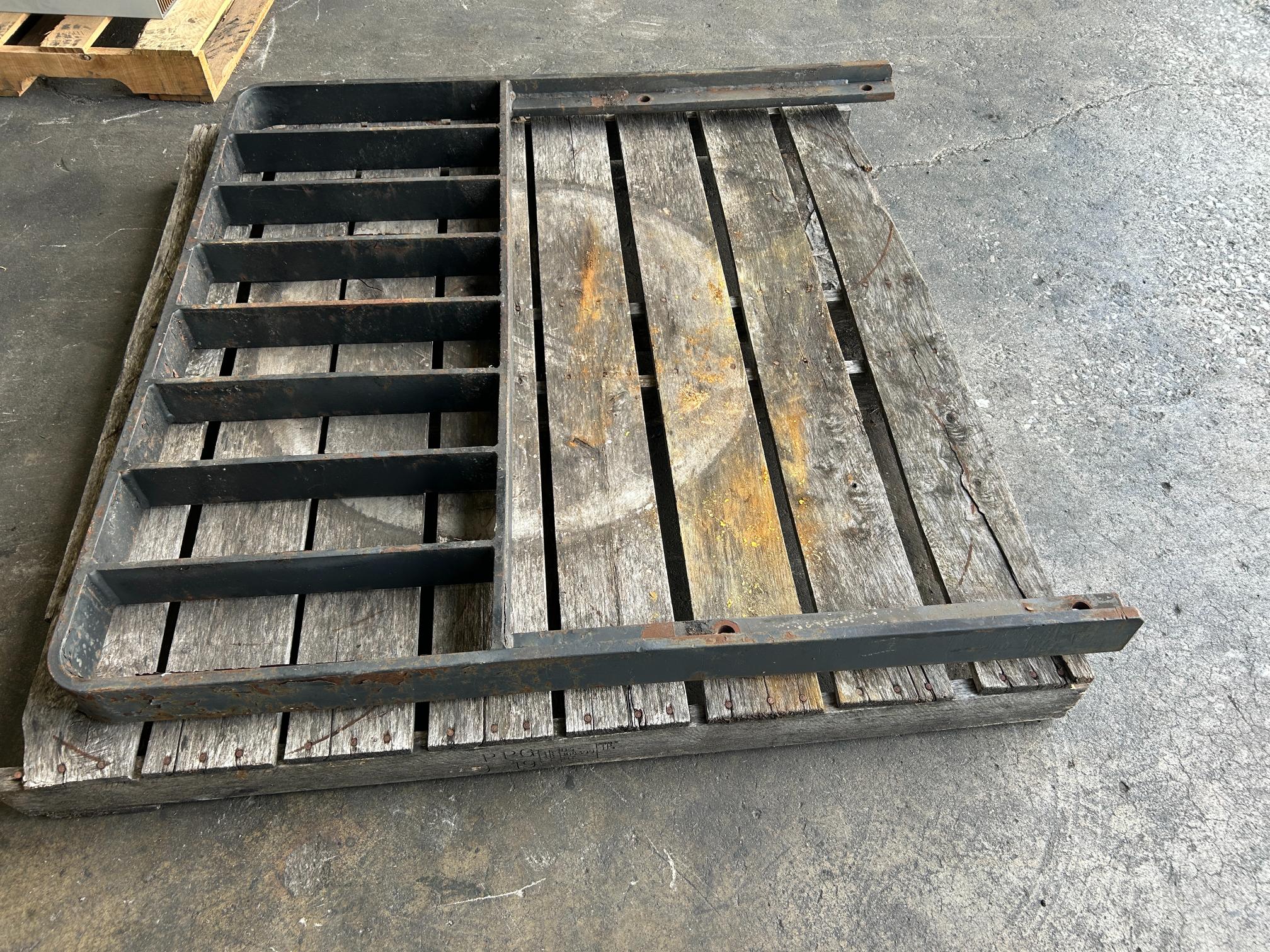 Forklift Load Rest 45-3/4” W x 46-1/8” H Black Metal