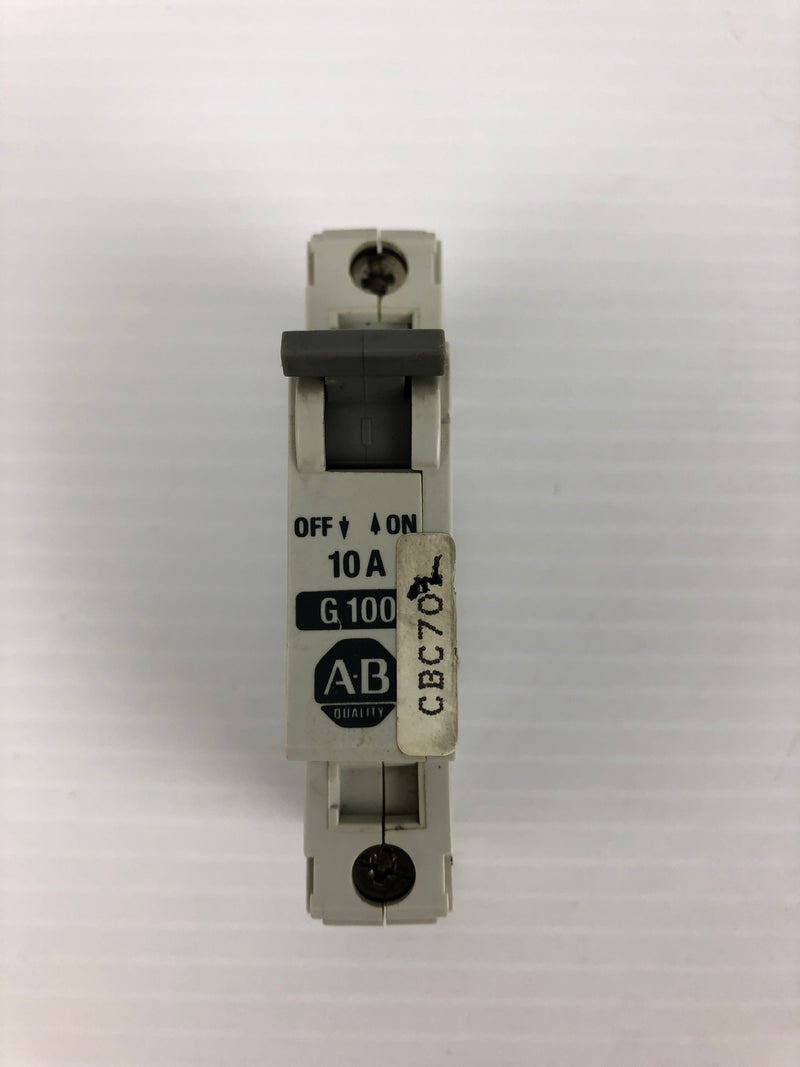 Allen Bradley G100 Circuit Breaker 1492-CB1 Ser. B 10A 1P