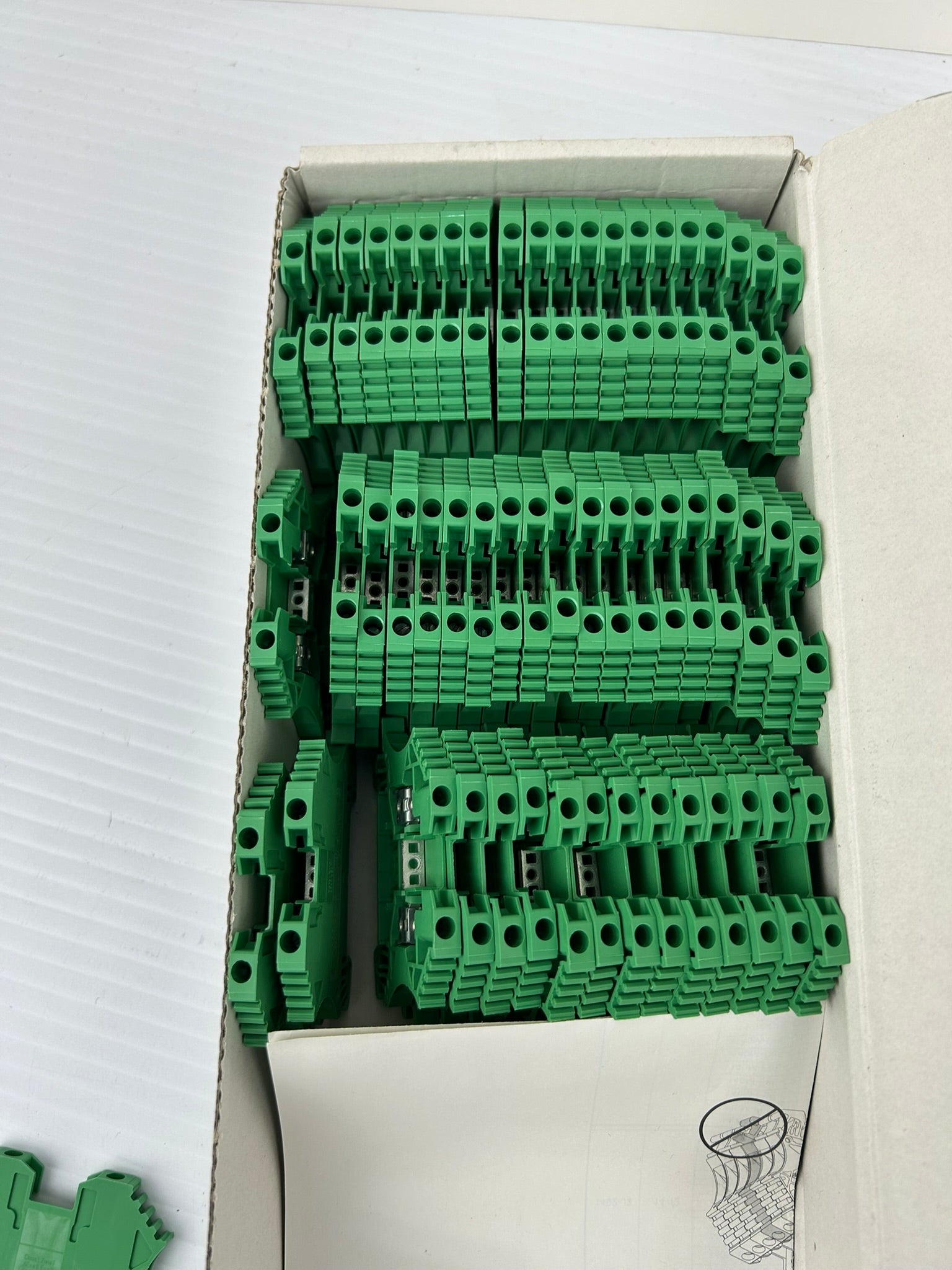 Allen Bradley 1492-J3-G Green Terminal Blocks Series A - Lot of 56