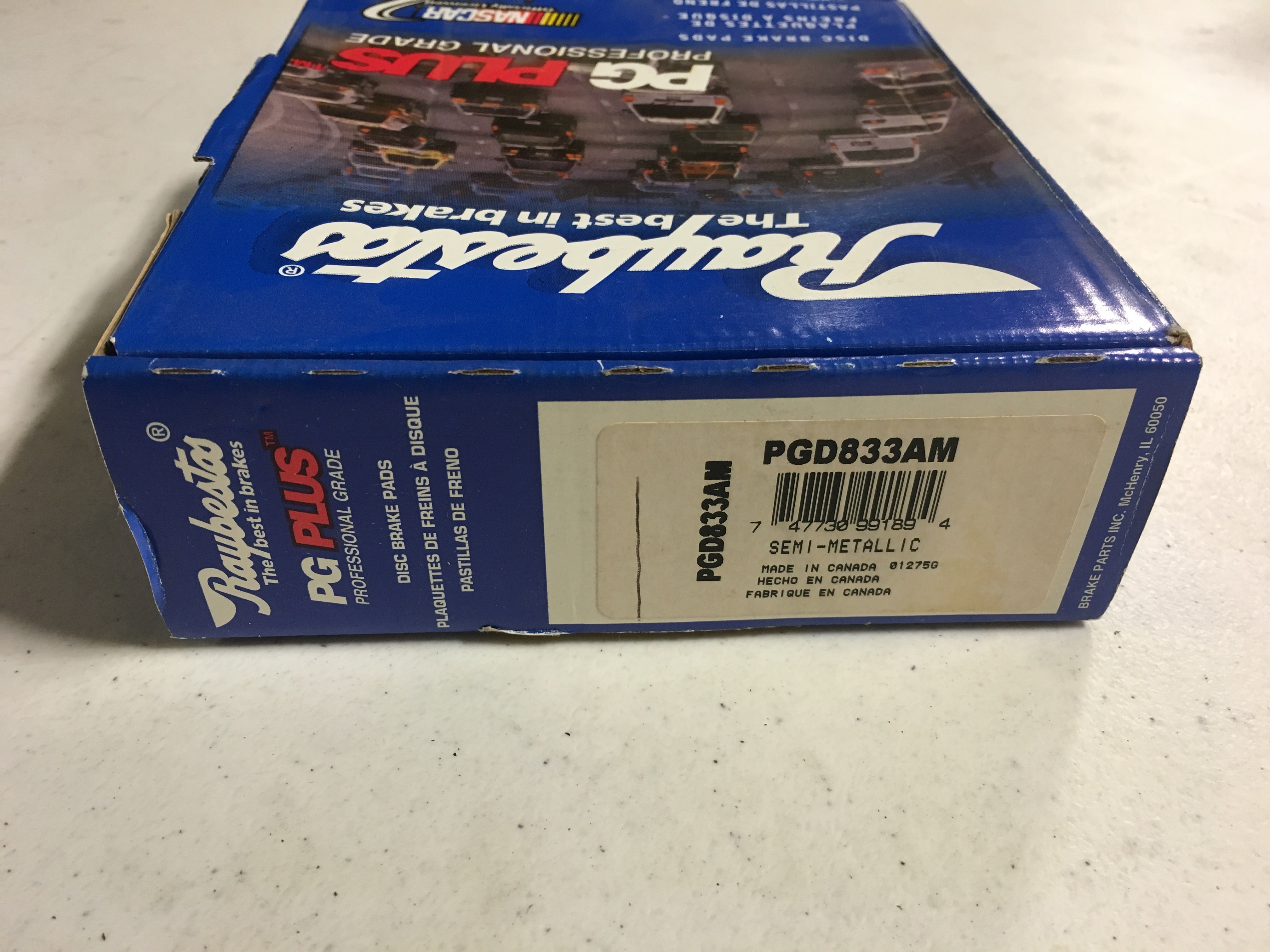 Raybestos Professional Grade Disc Brake Pads PGD833AM