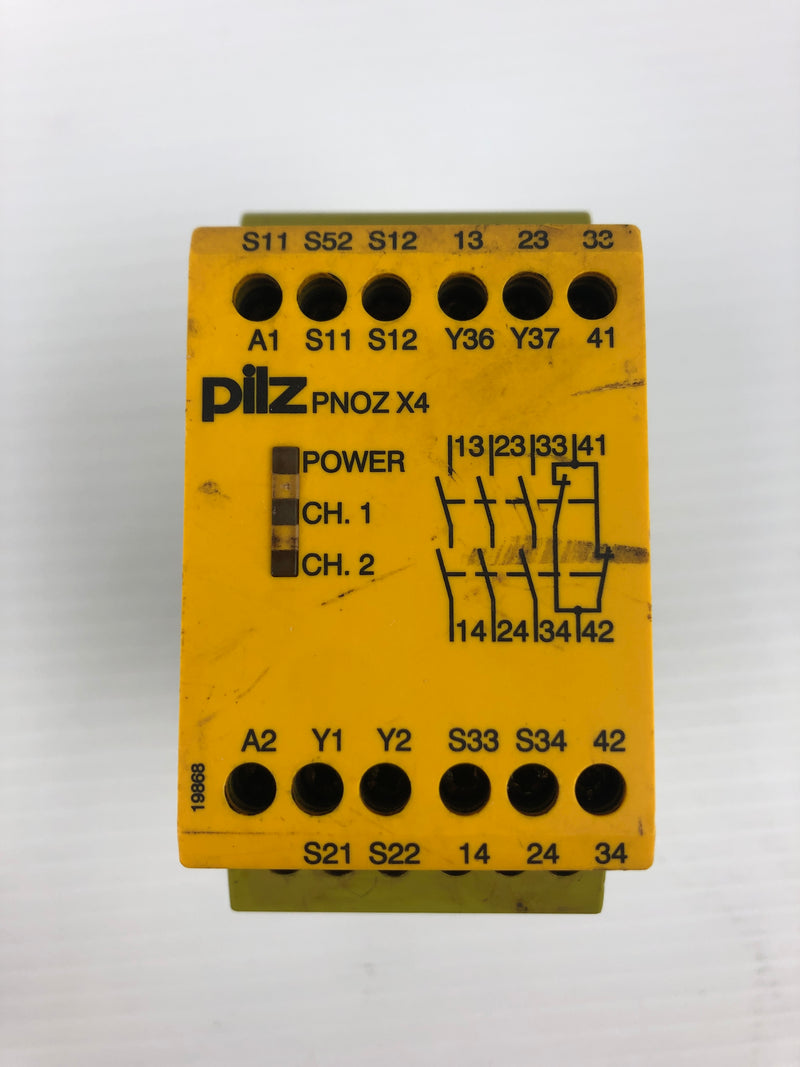 Pilz PNOZ X4 Safety Relay 24VDC 2.5W PNOZX4