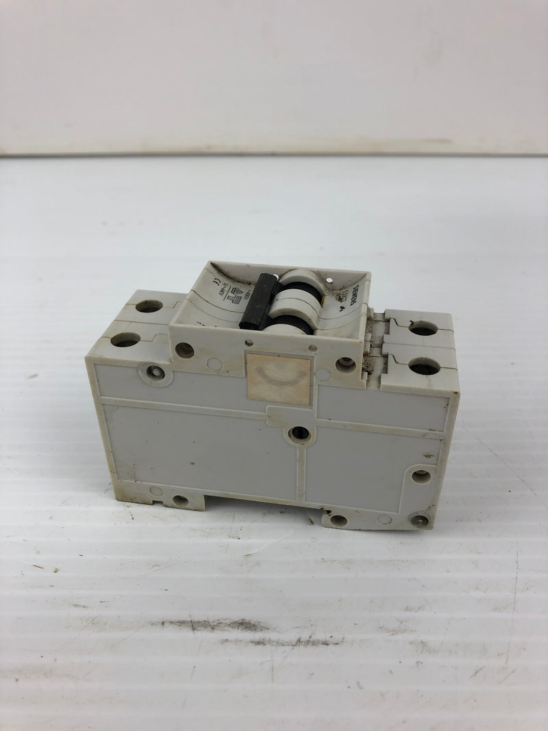 Siemens 5SX22 Circuit Breaker C6 2 Pole 10 Amp